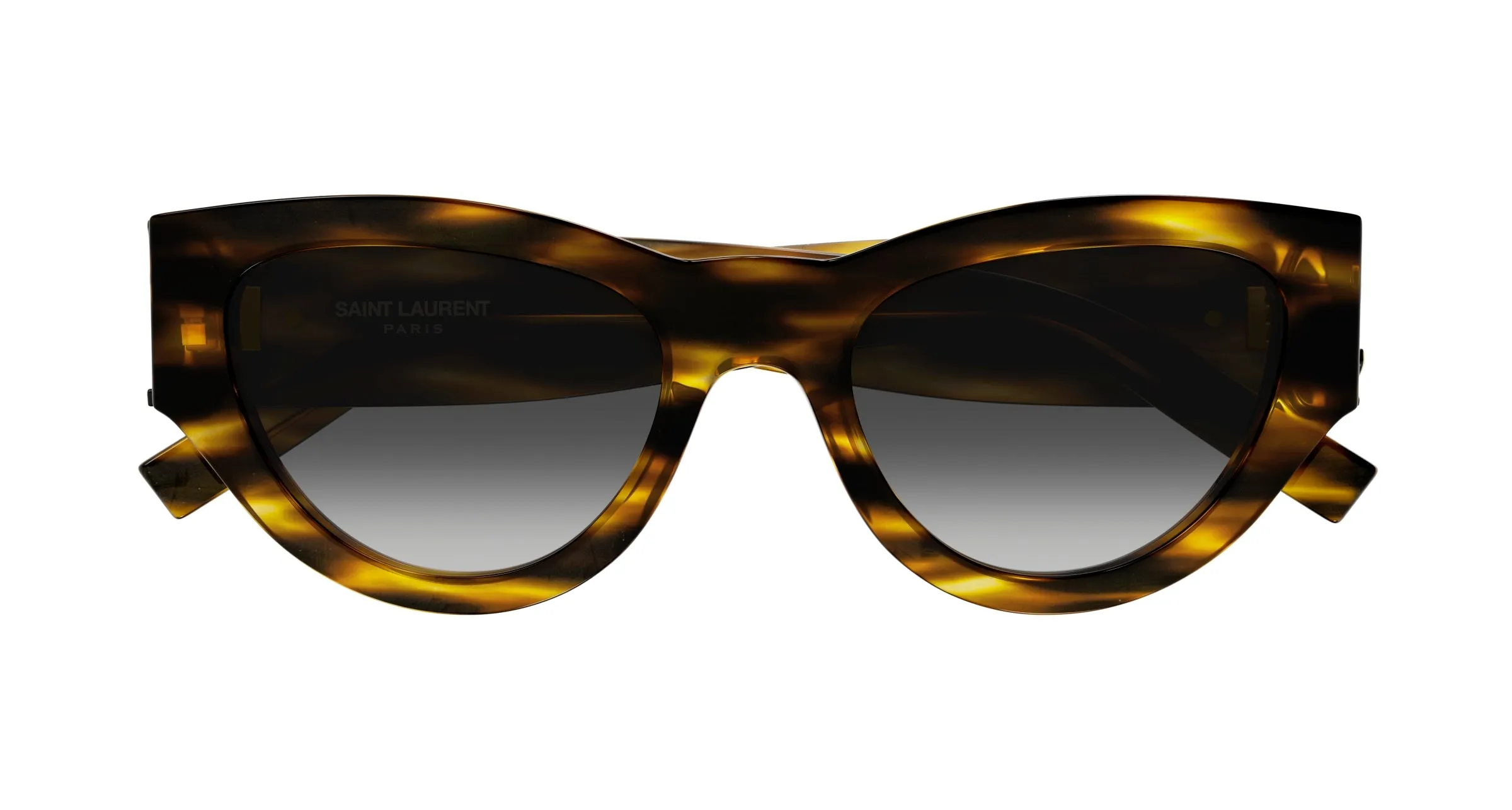 SAINT LAURENT SL M94 005 Occhiali da sole Acetato Havana Grigio Cat Eye Normale Sfumato - immagine 2