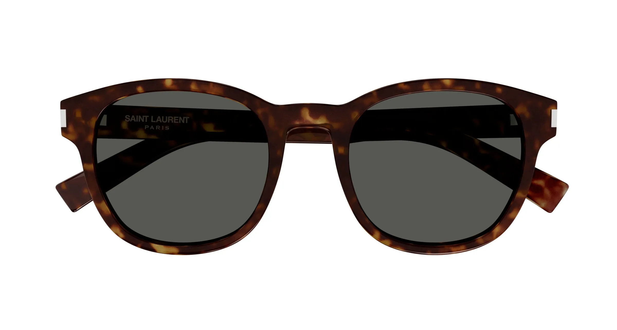 SAINT LAURENT SL 620 002 Occhiali da sole Acetato Havana Grigio Rotonda Normale - immagine 2