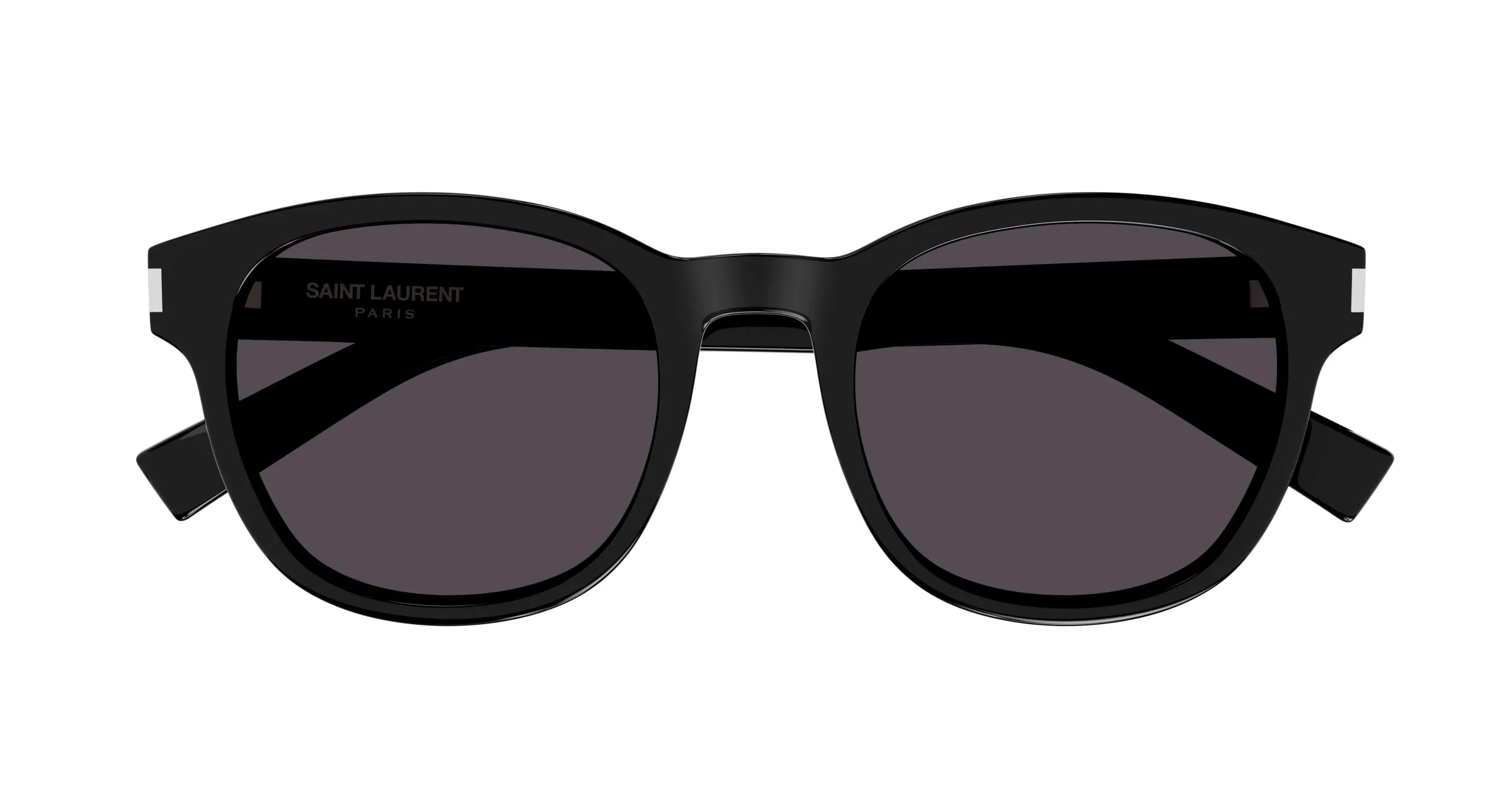 SAINT LAURENT SL 620 001 Occhiali da sole Acetato Nero Nero Rotonda Normale - immagine 2