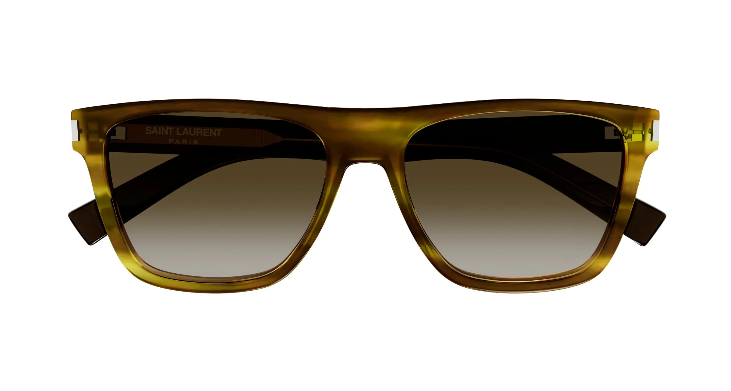SAINT LAURENT SL 619 005 Occhiali da sole Acetato Havana Marrone Rotonda Normale Sfumato - immagine 2