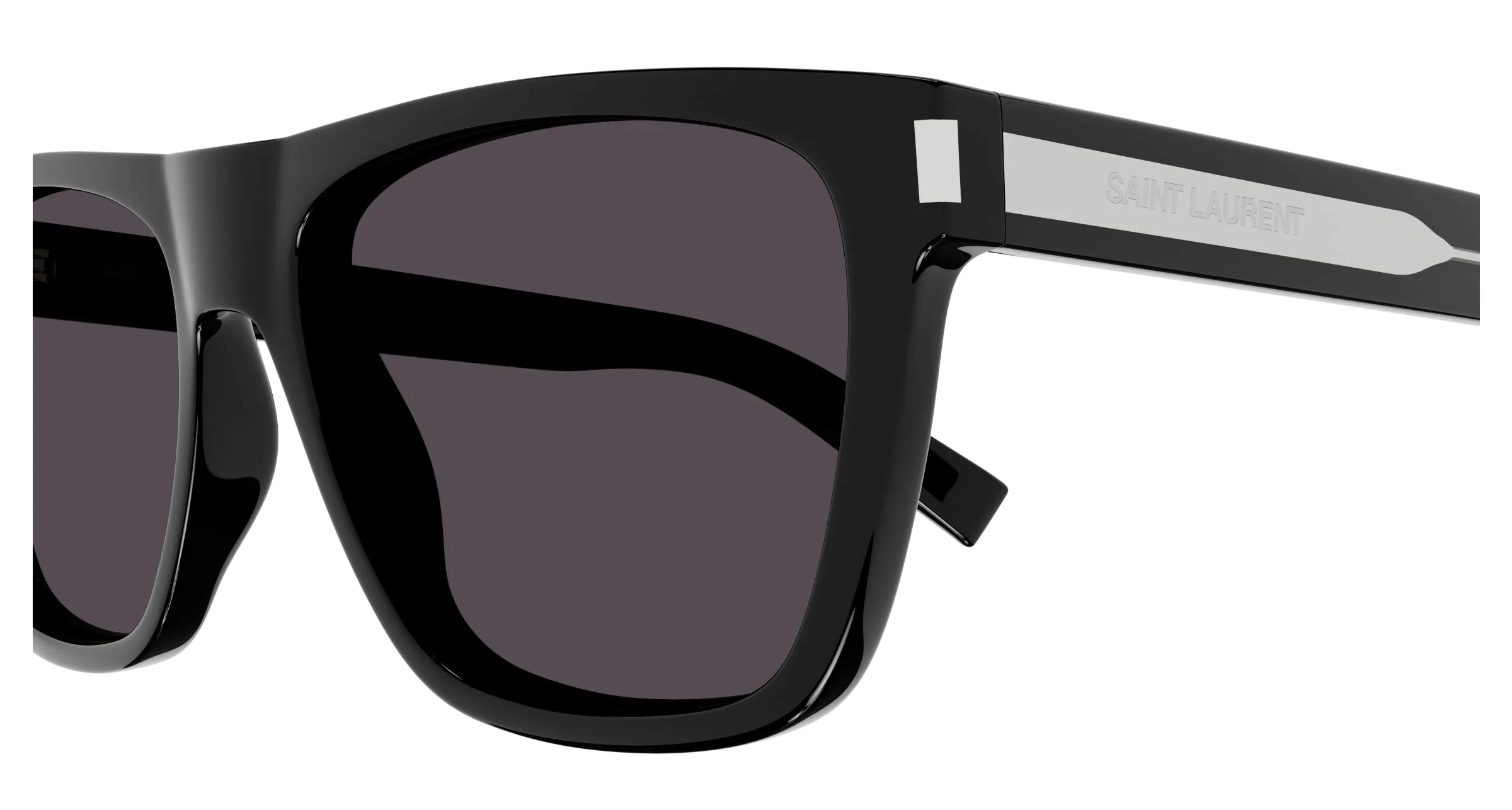 SAINT LAURENT SL 619 001 Occhiali da sole Acetato Nero Nero Rotonda Normale - immagine 3