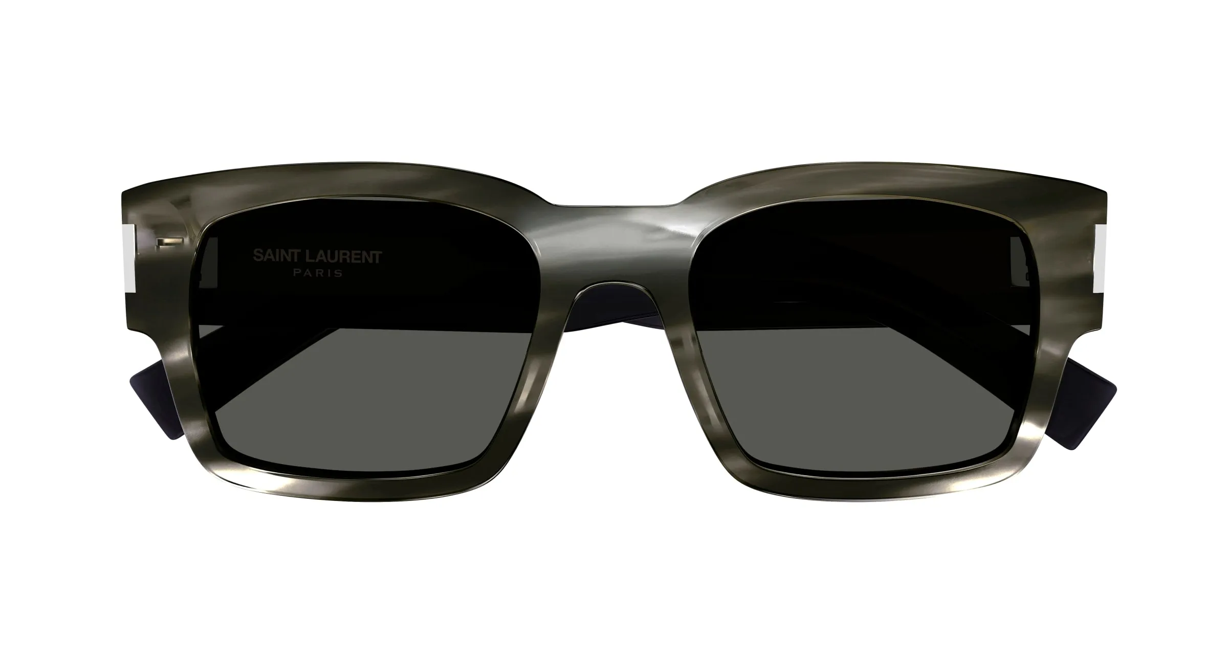 SAINT LAURENT SL 617 004 Occhiali da sole Acetato Havana Grigio Squadrata Normale - immagine 2