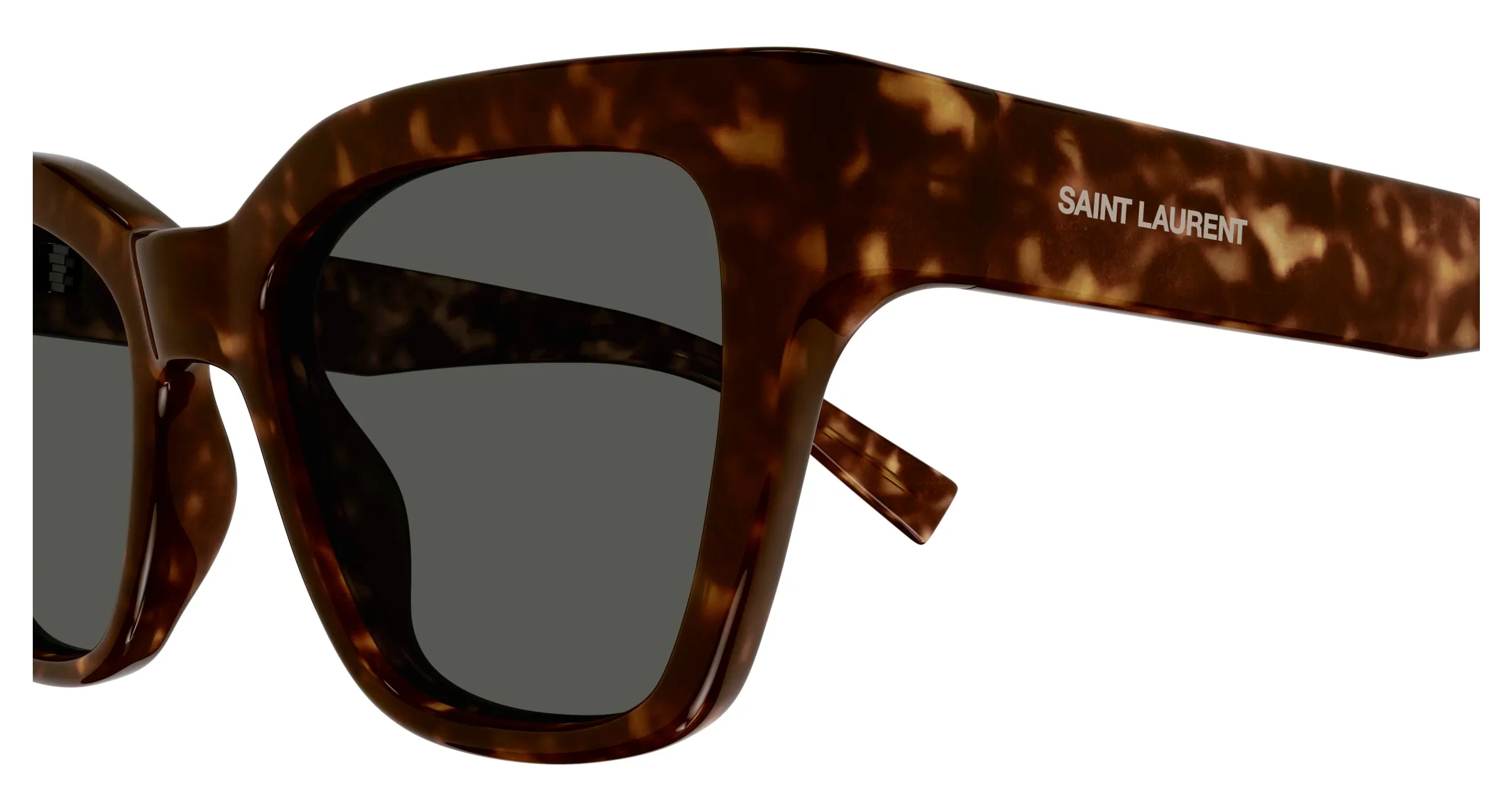 SAINT LAURENT SL 641 002 Occhiali da sole Bio-iniettato Havana Grigio Cat Eye Normale - immagine 3