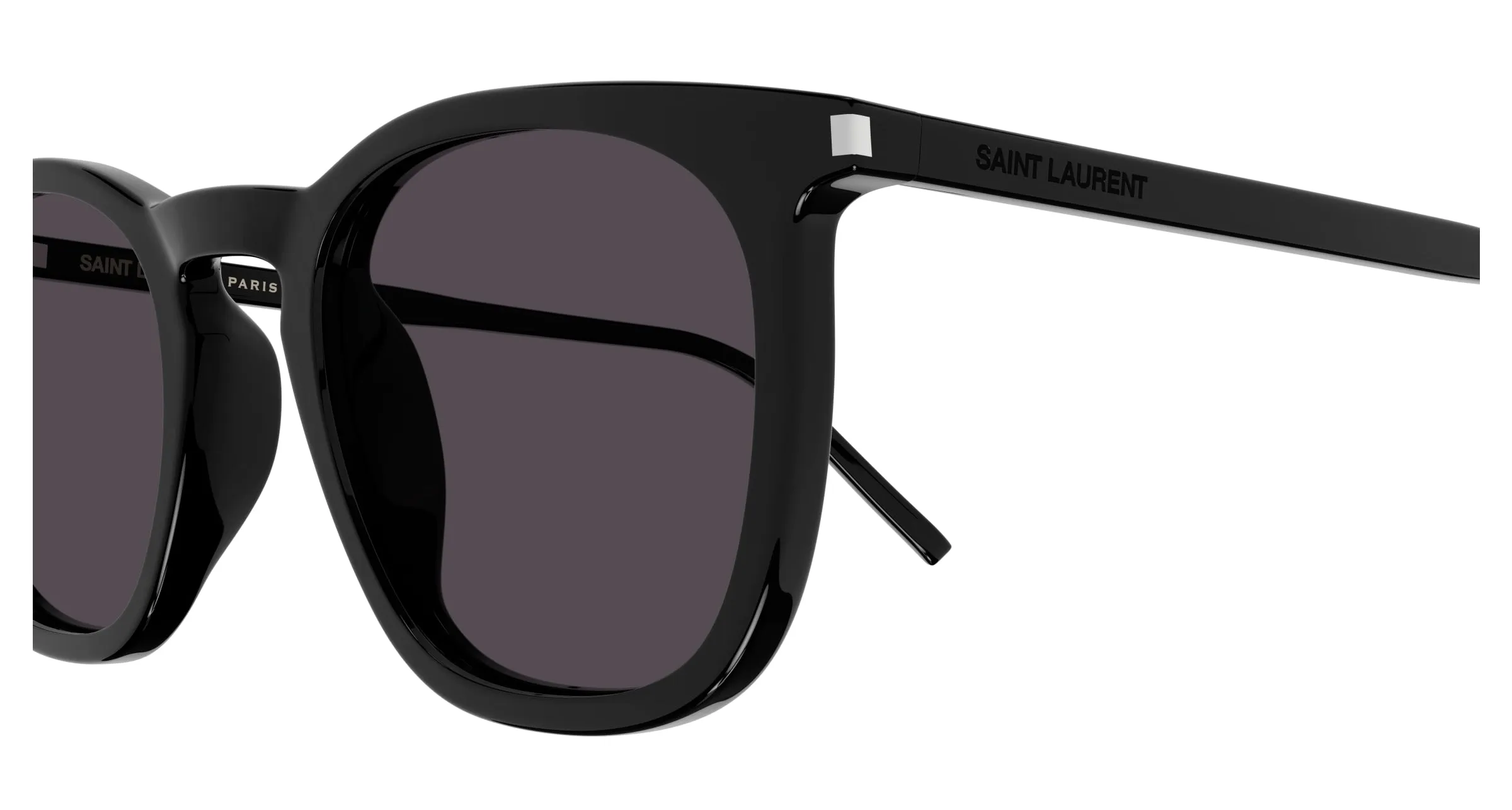 SAINT LAURENT SL 623 001 Occhiali da sole Acetato Nero Nero Rotonda Normale - immagine 3