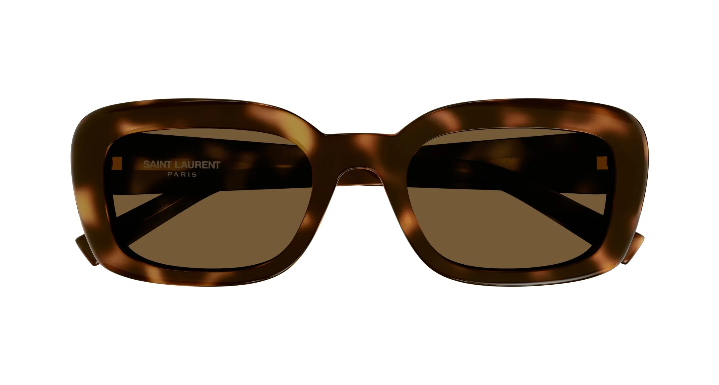 SAINT LAURENT SL M130 004 Occhiali da sole Acetato Havana Marrone Squadrata Normale - immagine 2