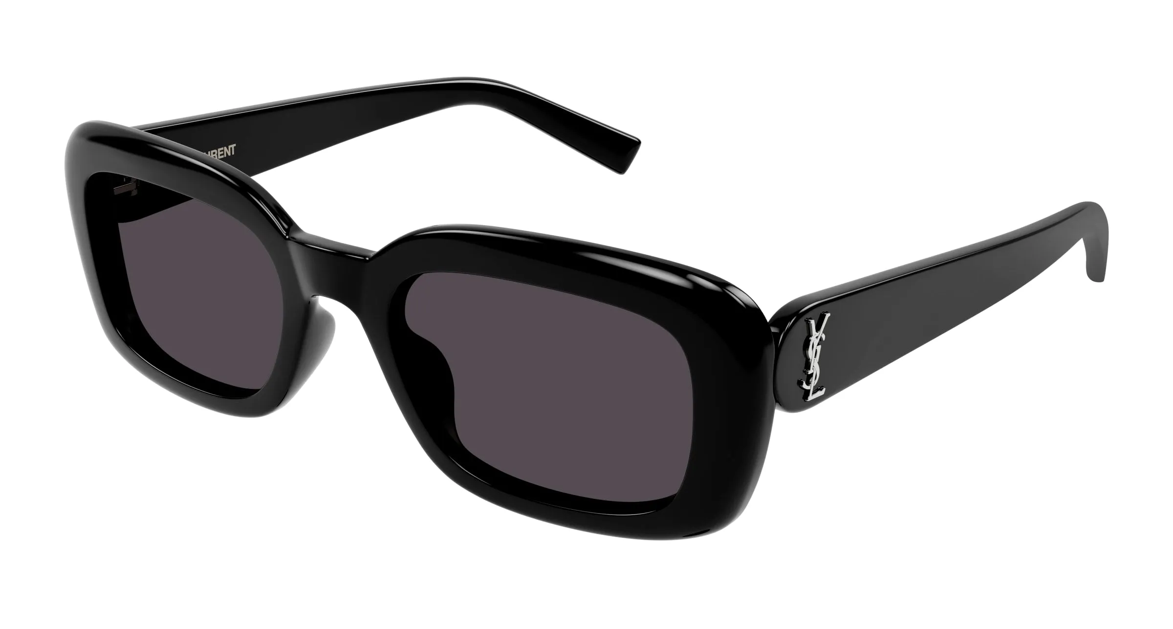 SAINT LAURENT SL M130/F 001 Occhiali da sole Acetato Nero Nero Squadrata Normale - immagine 1