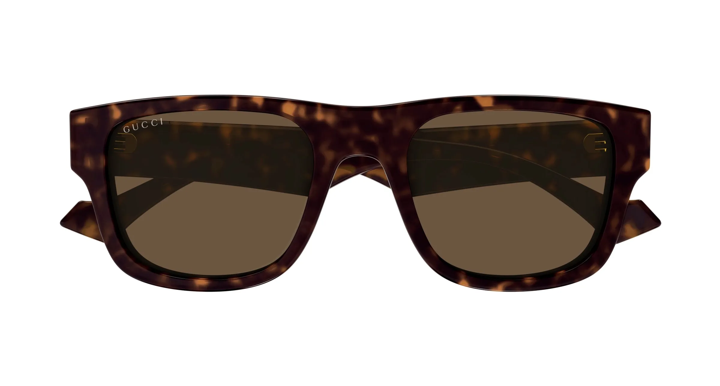 Gucci GG1427S 003 Occhiali da sole Acetato Havana Marrone Squadrata Normale - immagine 2
