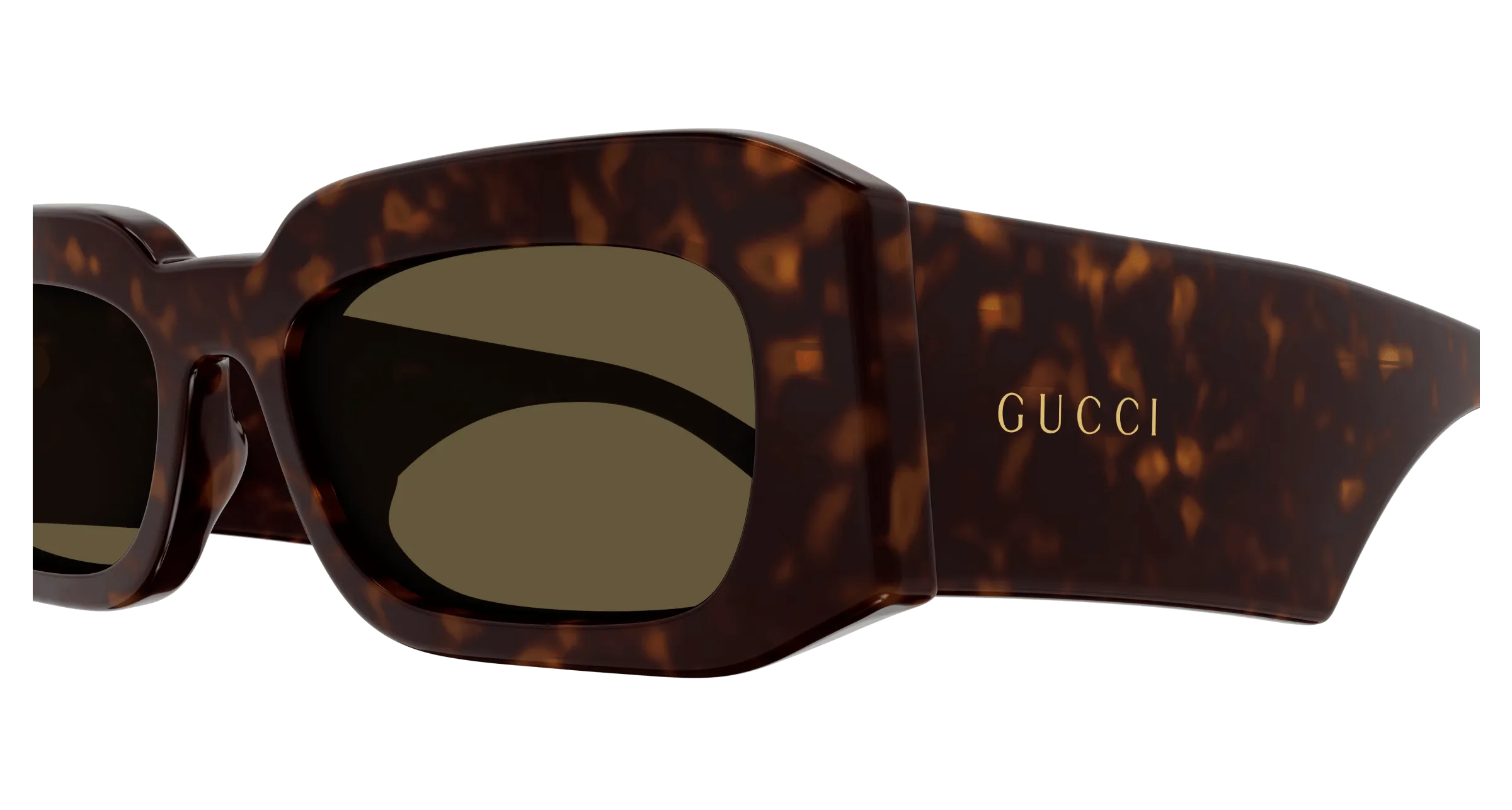 Gucci Uomo GG1426S 002 Occhiali da sole Acetato Havana Marrone Squadrata Normale - immagine 3