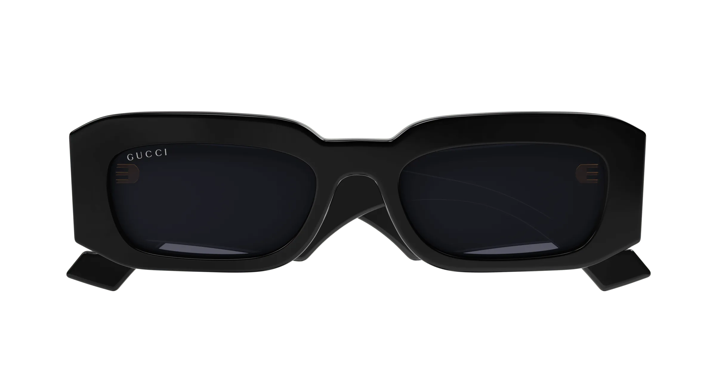 Gucci GG1426S 001 Occhiali da sole Acetato Nero Grigio Squadrata Normale - immagine 2