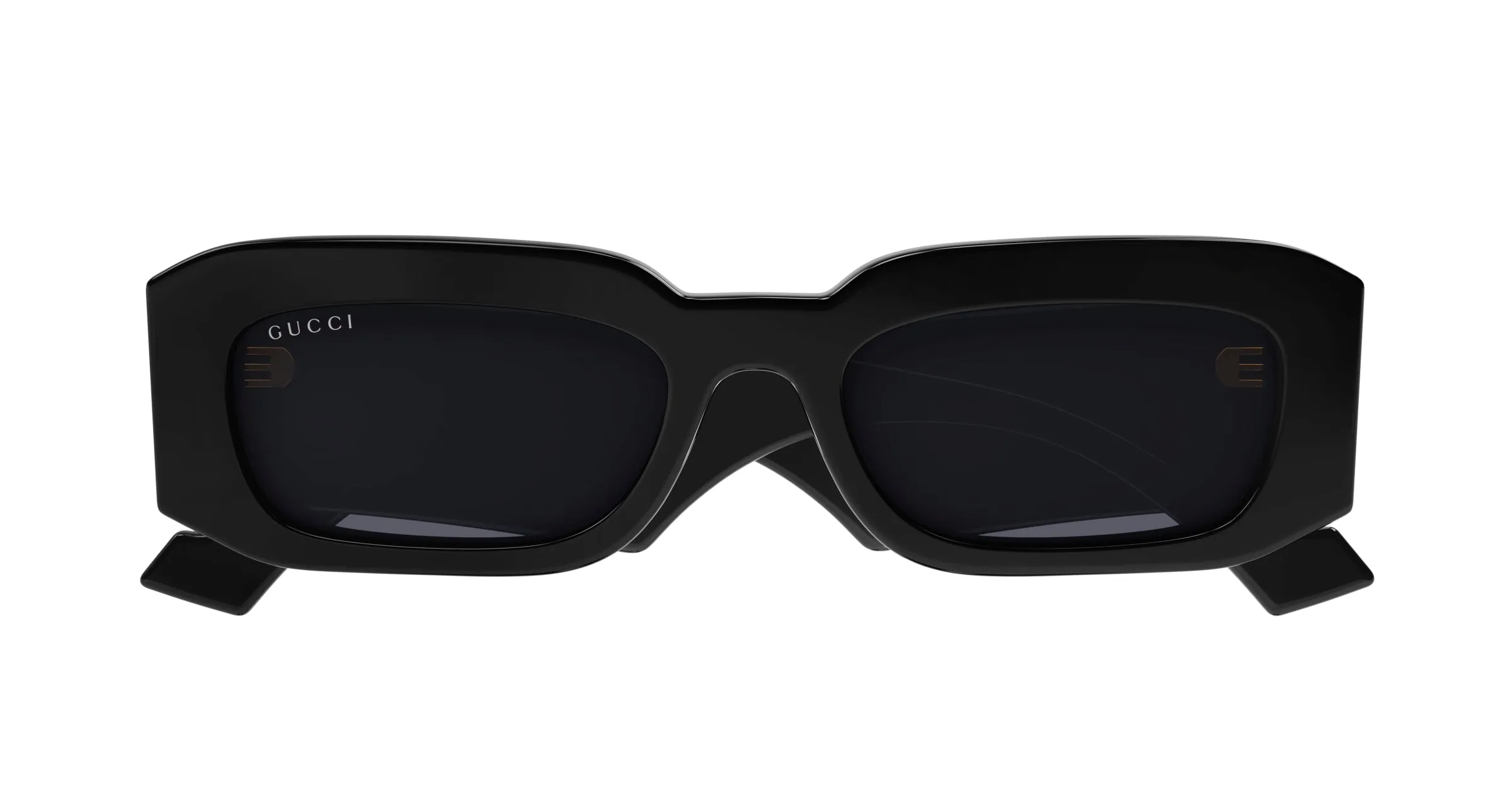 Gucci GG1426S 001 Occhiali da sole Acetato Nero Grigio Squadrata Normale - immagine 3