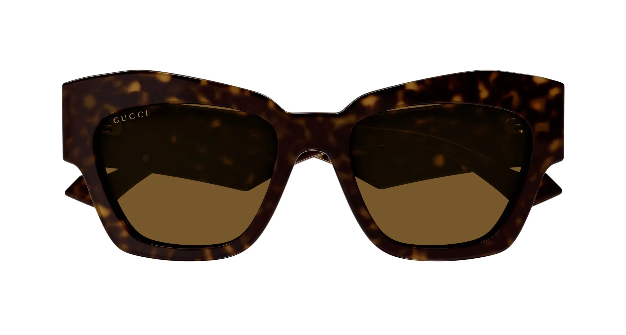 Gucci GG1422S 003 Occhiali da sole Acetato Havana Marrone Squadrata Normale - immagine 2