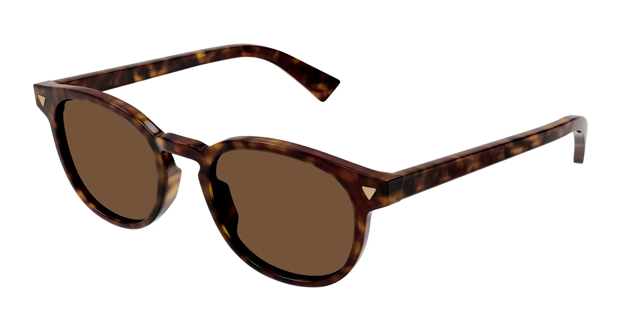 Bottega Veneta BV1253S 002 Occhiali da sole Acetato Havana Marrone Rotonda - immagine 1