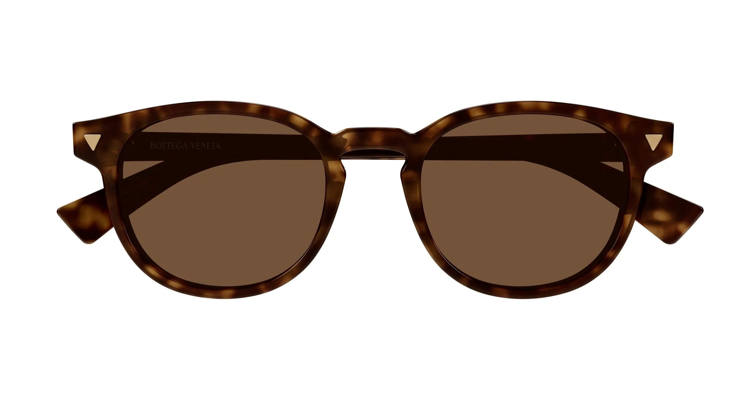 Bottega Veneta BV1253S 002 Occhiali da sole Acetato Havana Marrone Rotonda - immagine 2
