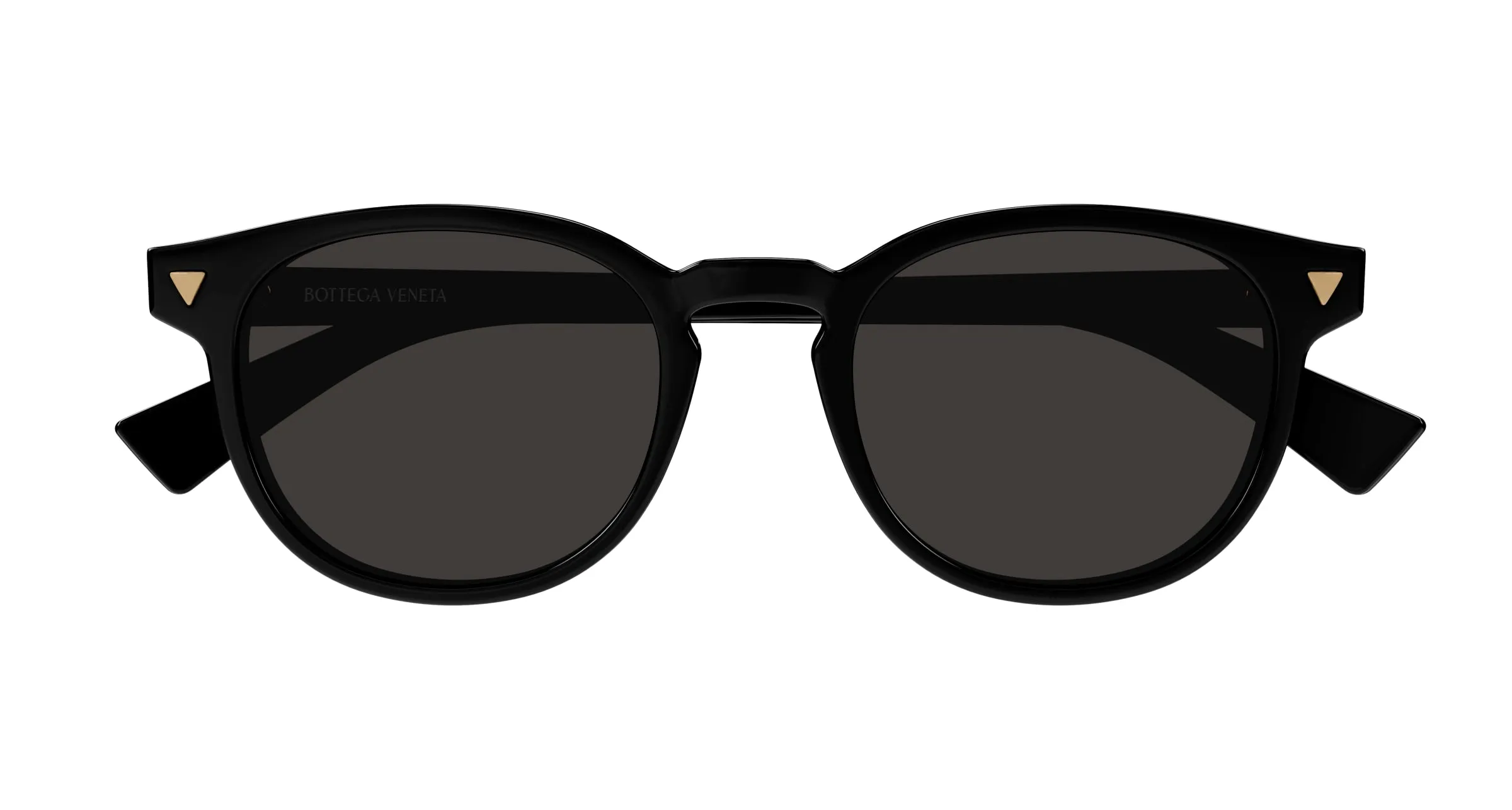Bottega Veneta BV1253S 001 Occhiali da sole Acetato Nero Grigio Rotonda - immagine 2