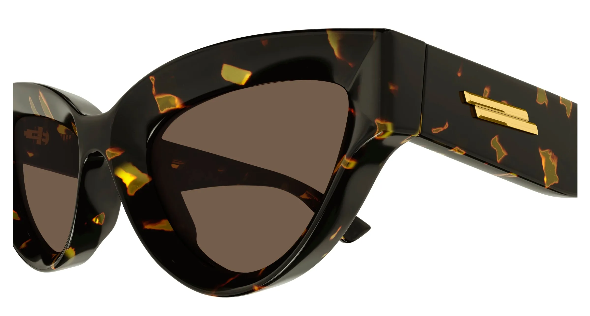 Bottega Veneta BV1249S 002 Occhiali da sole Iniettato Havana Marrone Cat Eye Normale - immagine 3