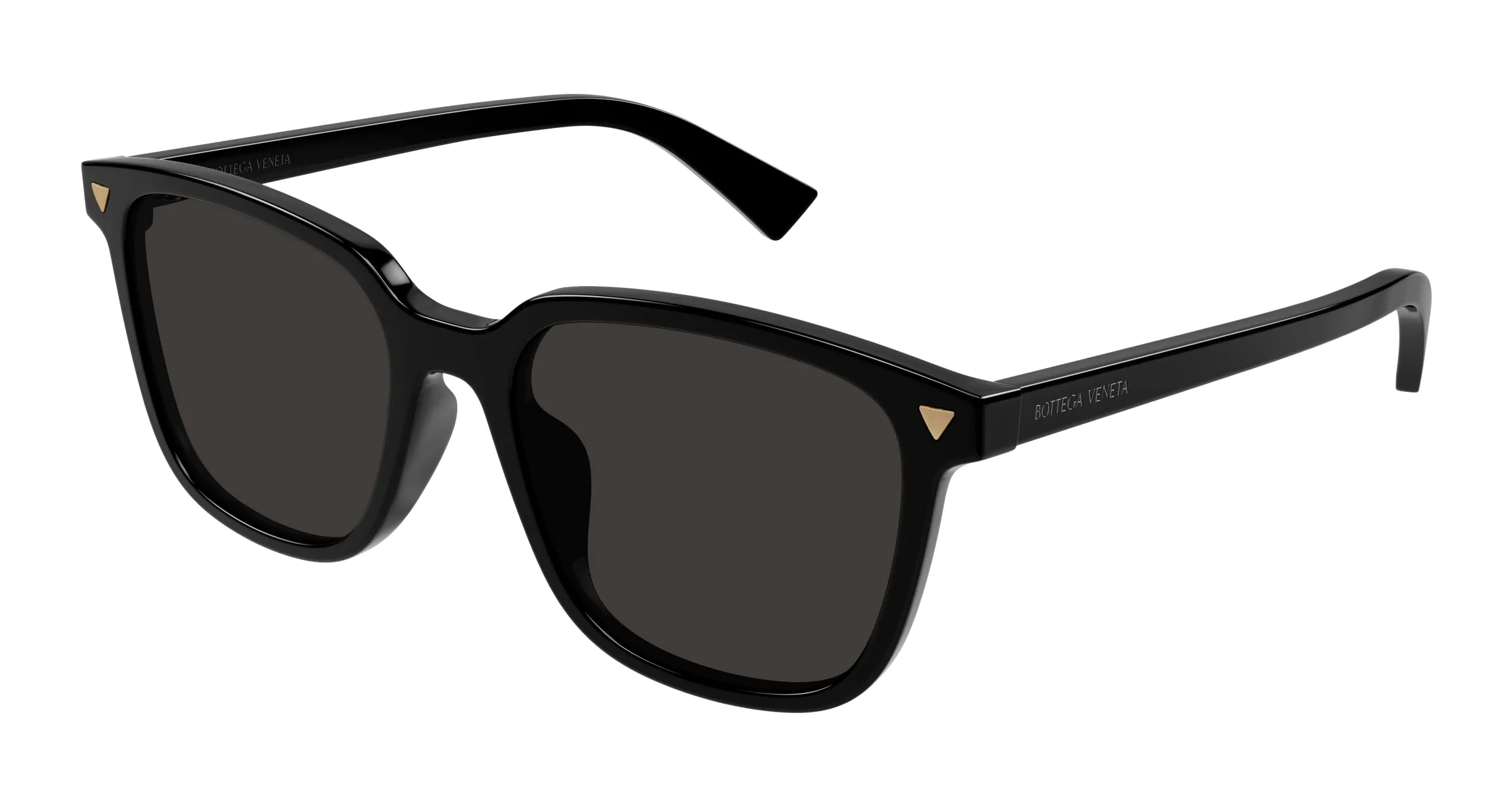 Bottega Veneta BV1255SA 001 Occhiali da sole Acetato Nero Grigio Squadrata Normale - immagine 1