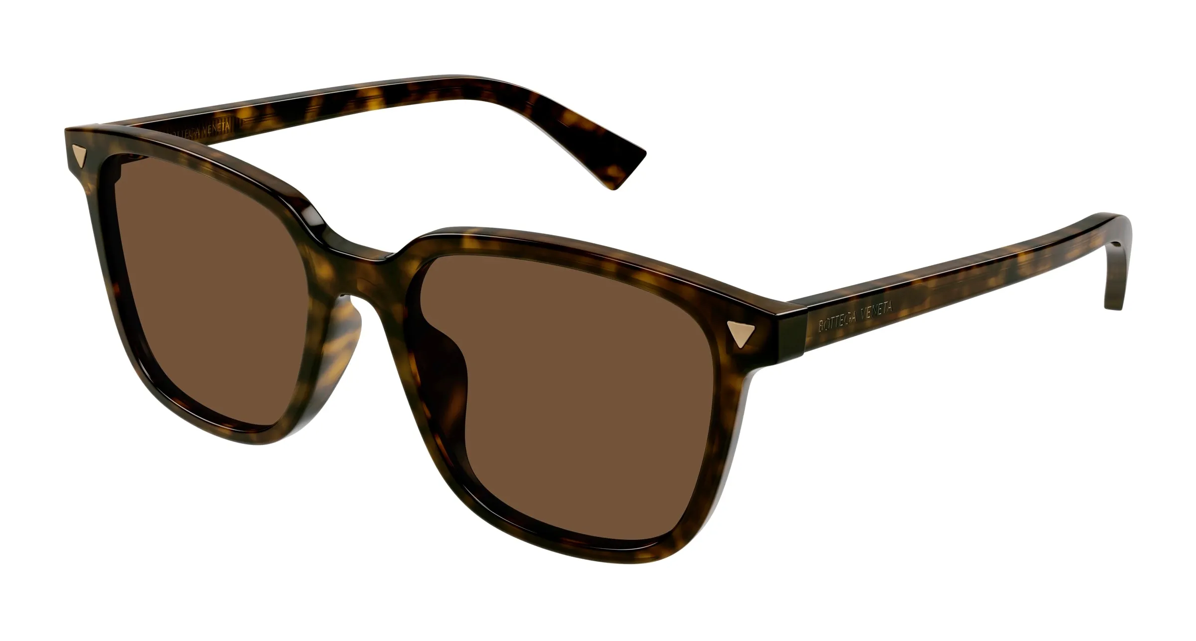 Bottega Veneta BV1255SA 002 Occhiali da sole Acetato Havana Marrone Squadrata Normale - immagine 1