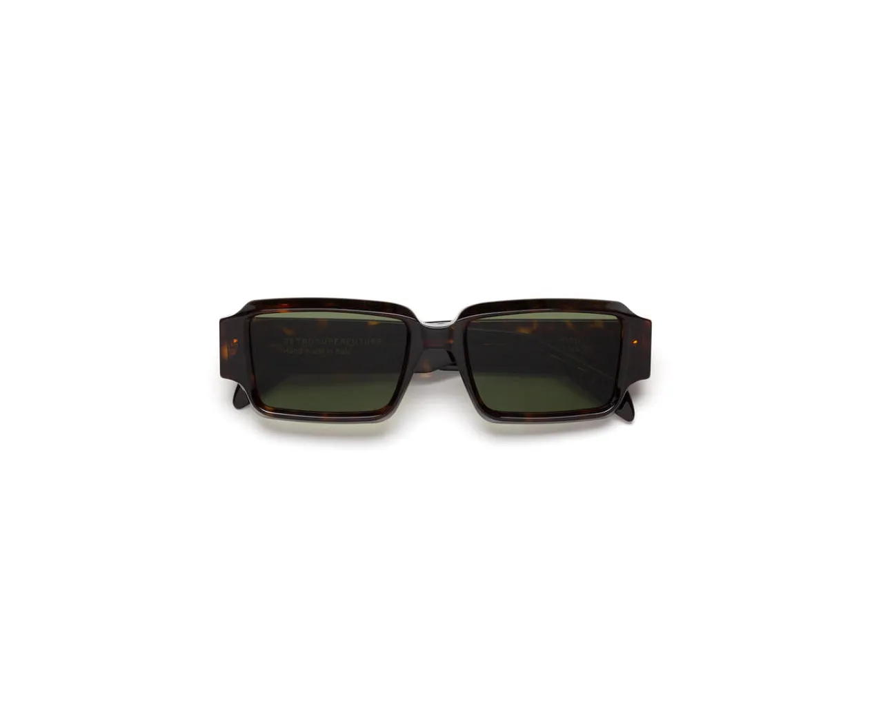 Retrosuperfuture OPE ASTRO 3627 Occhiali da sole Acetato Havana Verde Squadrata Normale - immagine 2