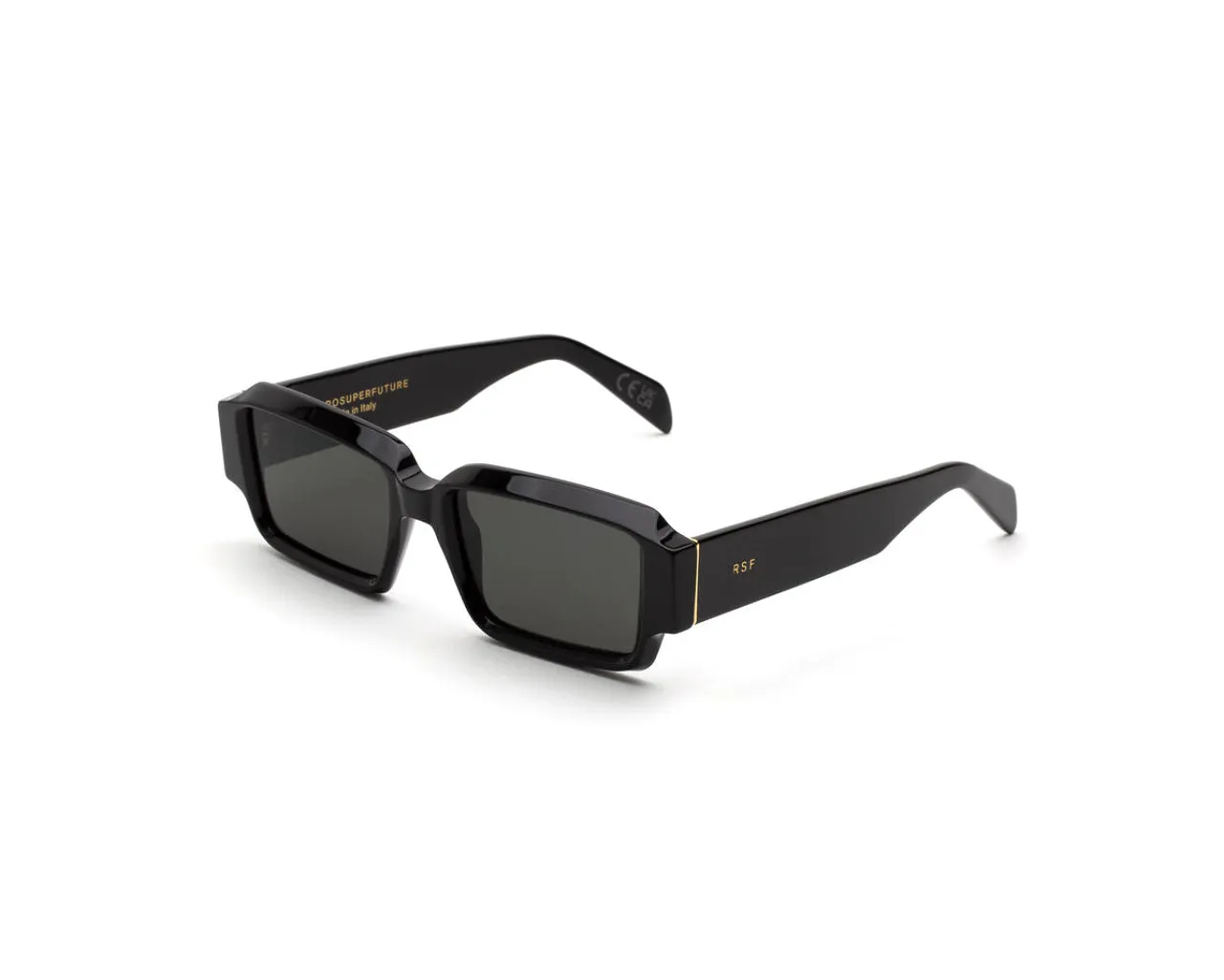 Retrosuperfuture XL9 ASTRO BLACK Occhiali da sole Acetato Nero Grigio Squadrata Normale - immagine 1