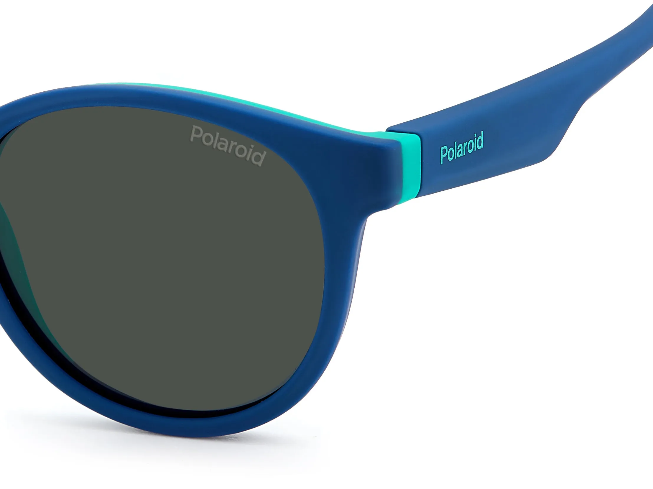 Polaroid PLD 8048/S 465/M9 Occhiali da sole bambino Plastica Blu Grigio Rotonda - immagine 4