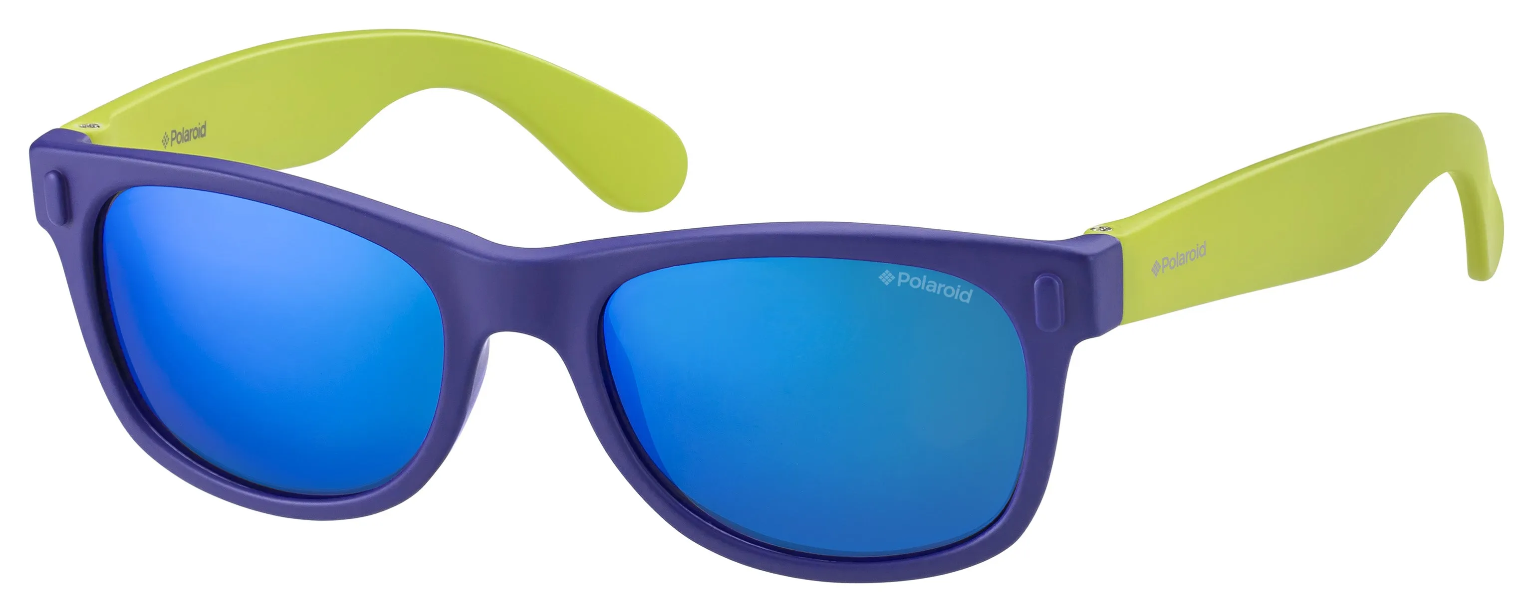 Polaroid P0115 UDF/JY Occhiali da sole bambino Plastica Blu Blu Squadrata Normale - immagine 1