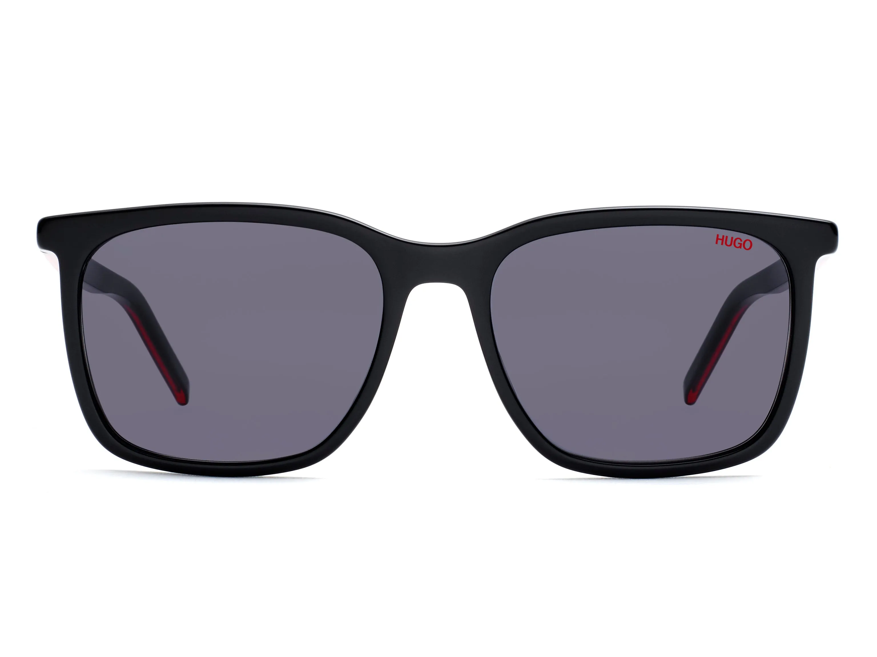 Hugo Boss HG 1027/S OIT/IR Occhiali da sole Acetato Nero Grigio Squadrata - immagine 2