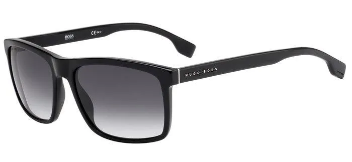 Hugo Boss BOSS 1036/S 807/9O Occhiali da sole Acetato Nero Grigio Squadrata Sfumato - immagine 1