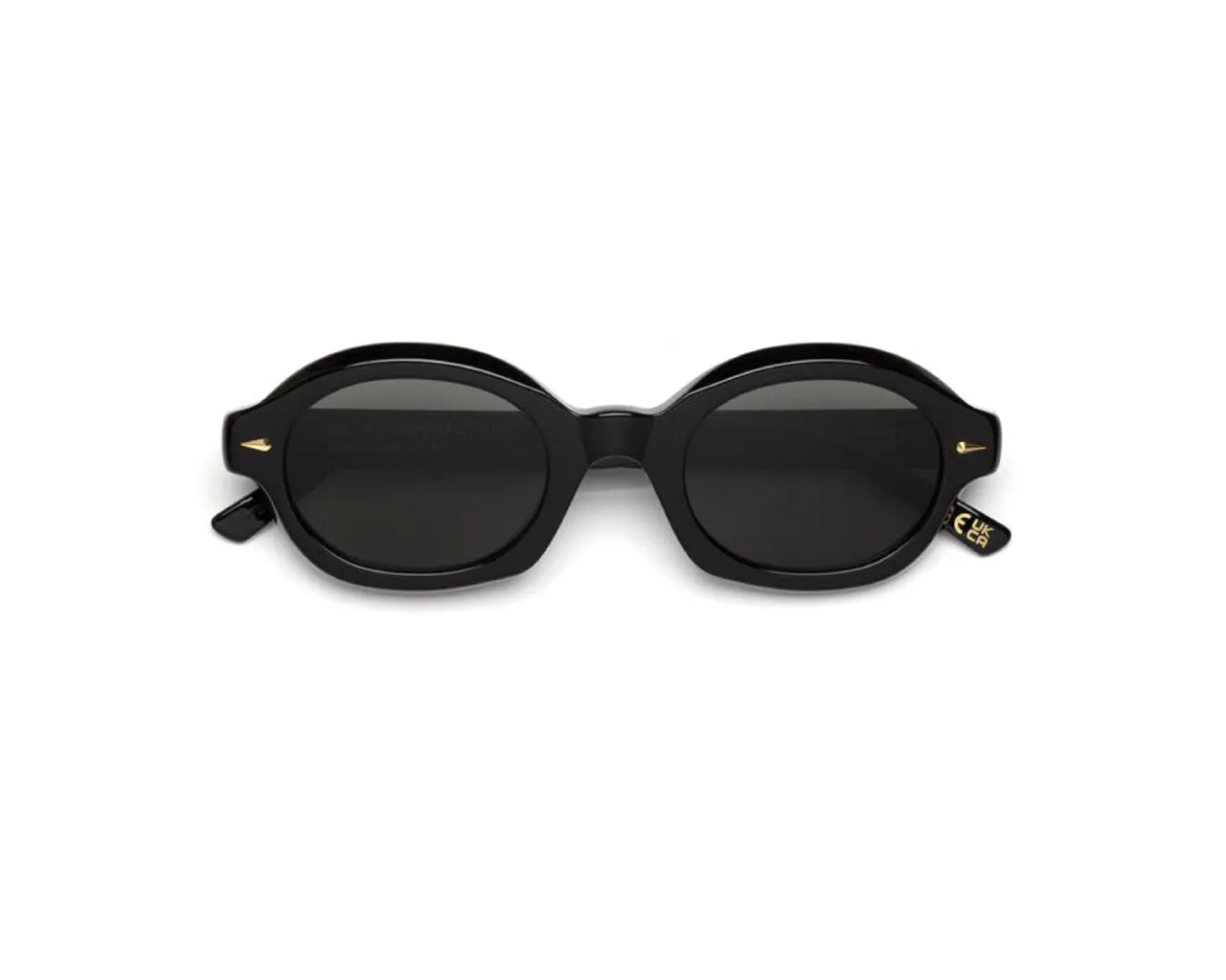 Retrosuperfuture D7Z MARZO BLACK Occhiali da sole Acetato Nero Nero Rotonda Normale - immagine 2