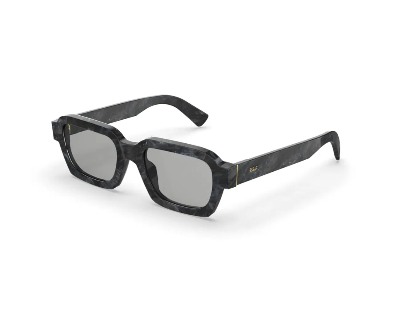 Retrosuperfuture HQJ CARO MARBLE GRAY Occhiali da sole Acetato Grigio Grigio Squadrata Normale - immagine 1