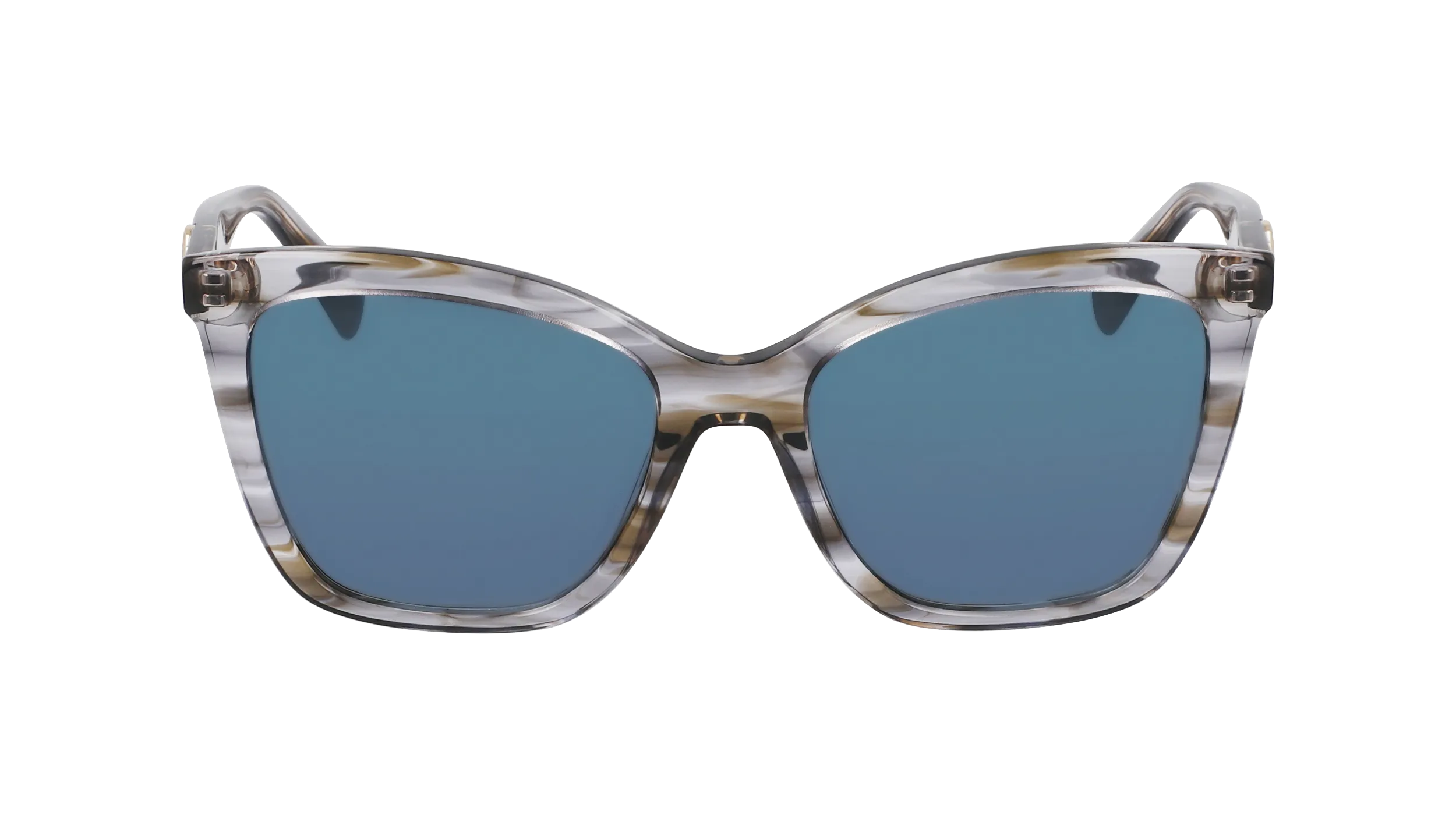 LONGCHAMP LO742S 036 Occhiali da sole Acetato Grigio Multicolore Cat Eye Normale Normale - immagine 2