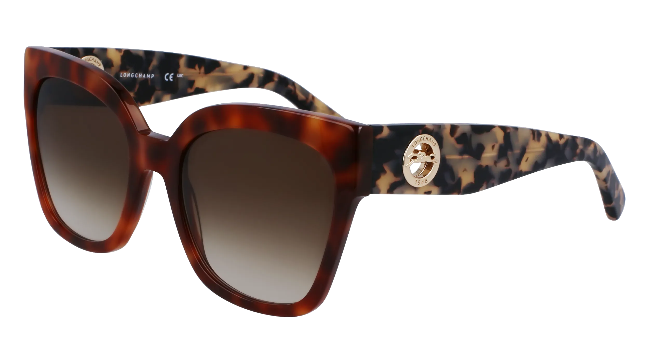 LONGCHAMP LO717S 217 Occhiali da sole Acetato Havana Marrone Squadrata Normale Fotocromatiche - immagine 1