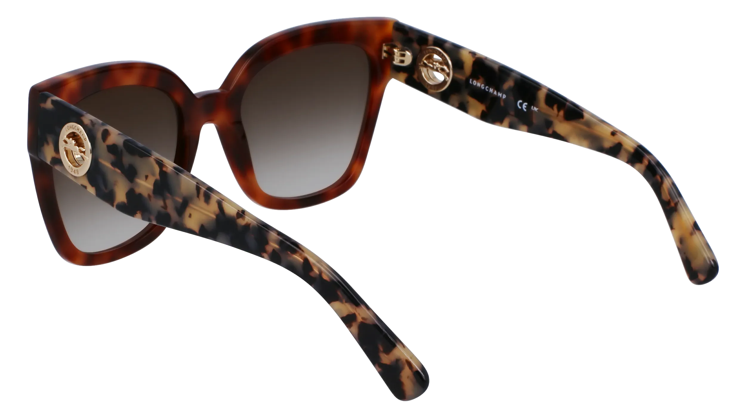 LONGCHAMP LO717S 217 Occhiali da sole Acetato Havana Marrone Squadrata Normale Fotocromatiche - immagine 3