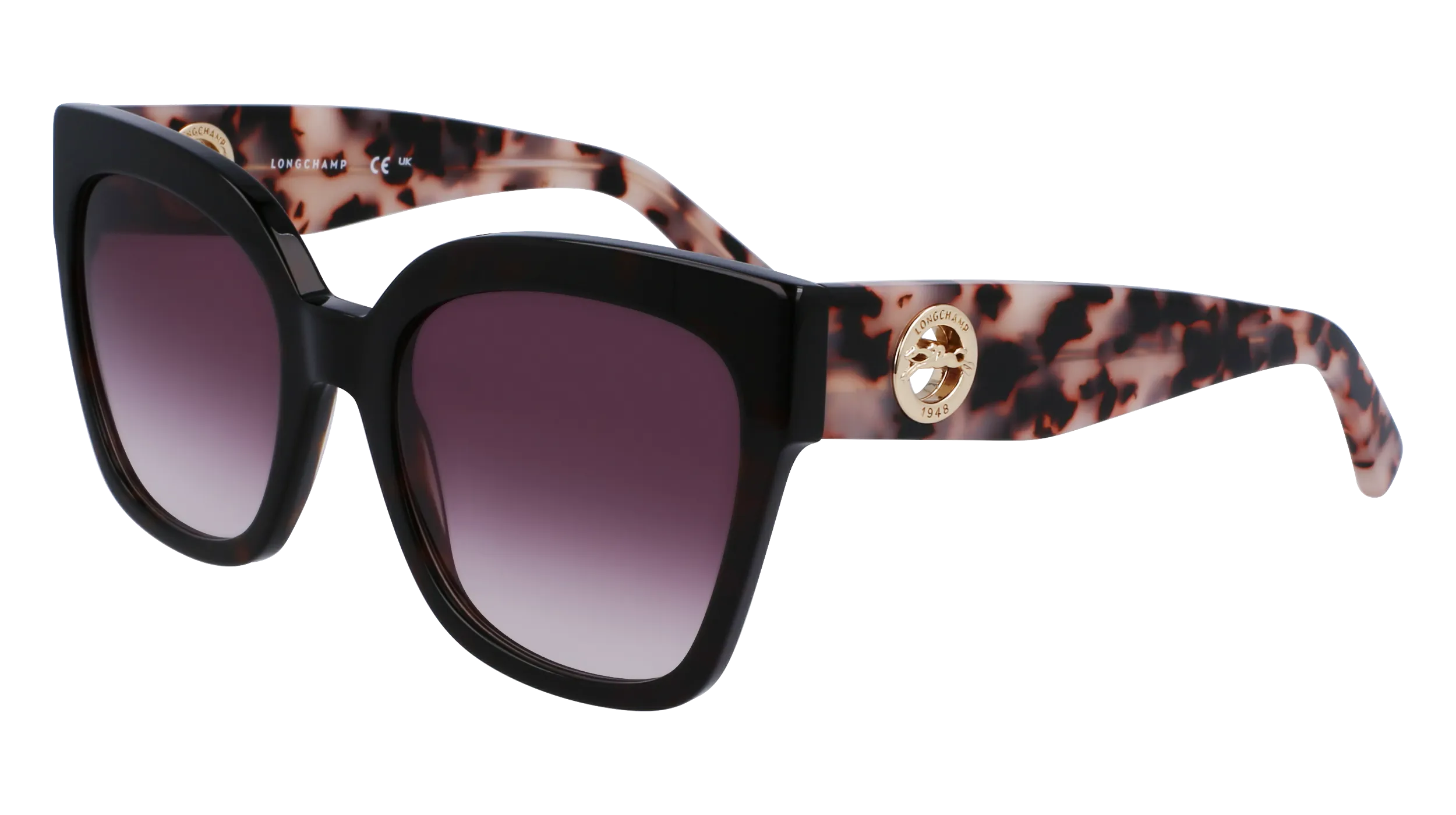 LONGCHAMP LO717S 242 Occhiali da sole Acetato Havana Grigio Squadrata Normale Fotocromatiche - immagine 1