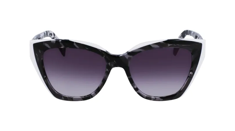 Liu Jo LJ784S 006 Occhiali da sole Acetato Nero Farfalla Normale Sfumato - immagine 2