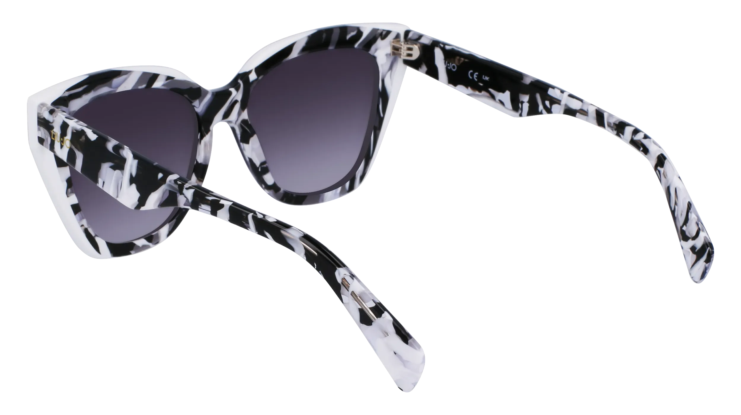 Liu Jo LJ784S 006 Occhiali da sole Acetato Nero Farfalla Normale Sfumato - immagine 4