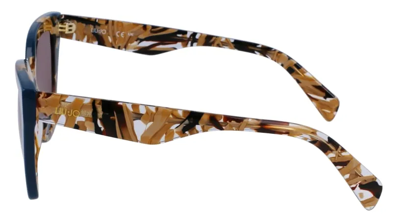 Liu Jo LJ784S 205 Occhiali da sole Acetato Marrone Marrone Farfalla Normale Sfumato - immagine 2