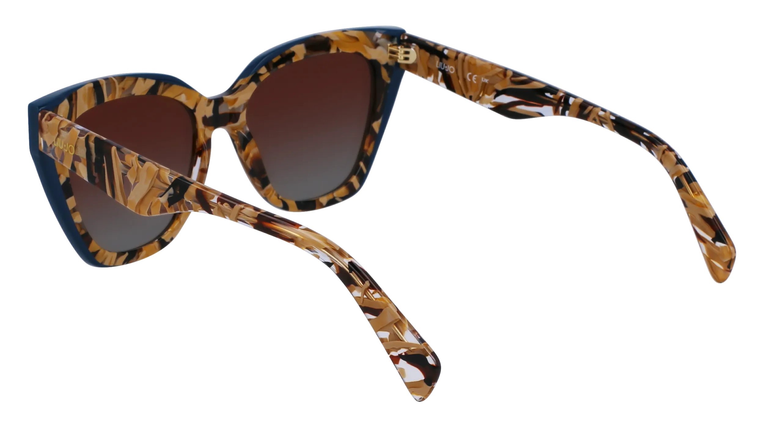 Liu Jo LJ784S 205 Occhiali da sole Acetato Marrone Marrone Farfalla Normale Sfumato - immagine 4