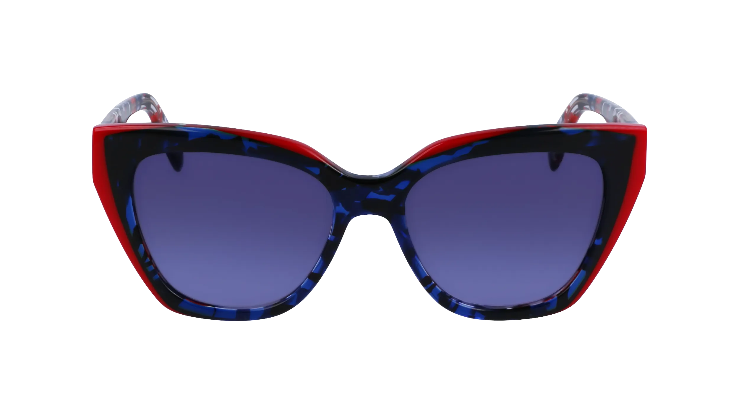 Liu Jo LJ784S 435 Occhiali da sole Acetato Blu Blu Farfalla Normale Sfumato - immagine 3