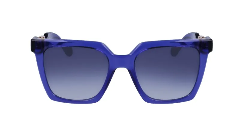 Liu Jo LJ779S 502 Occhiali da sole Iniettato Blu Squadrata Normale Sfumato - immagine 2