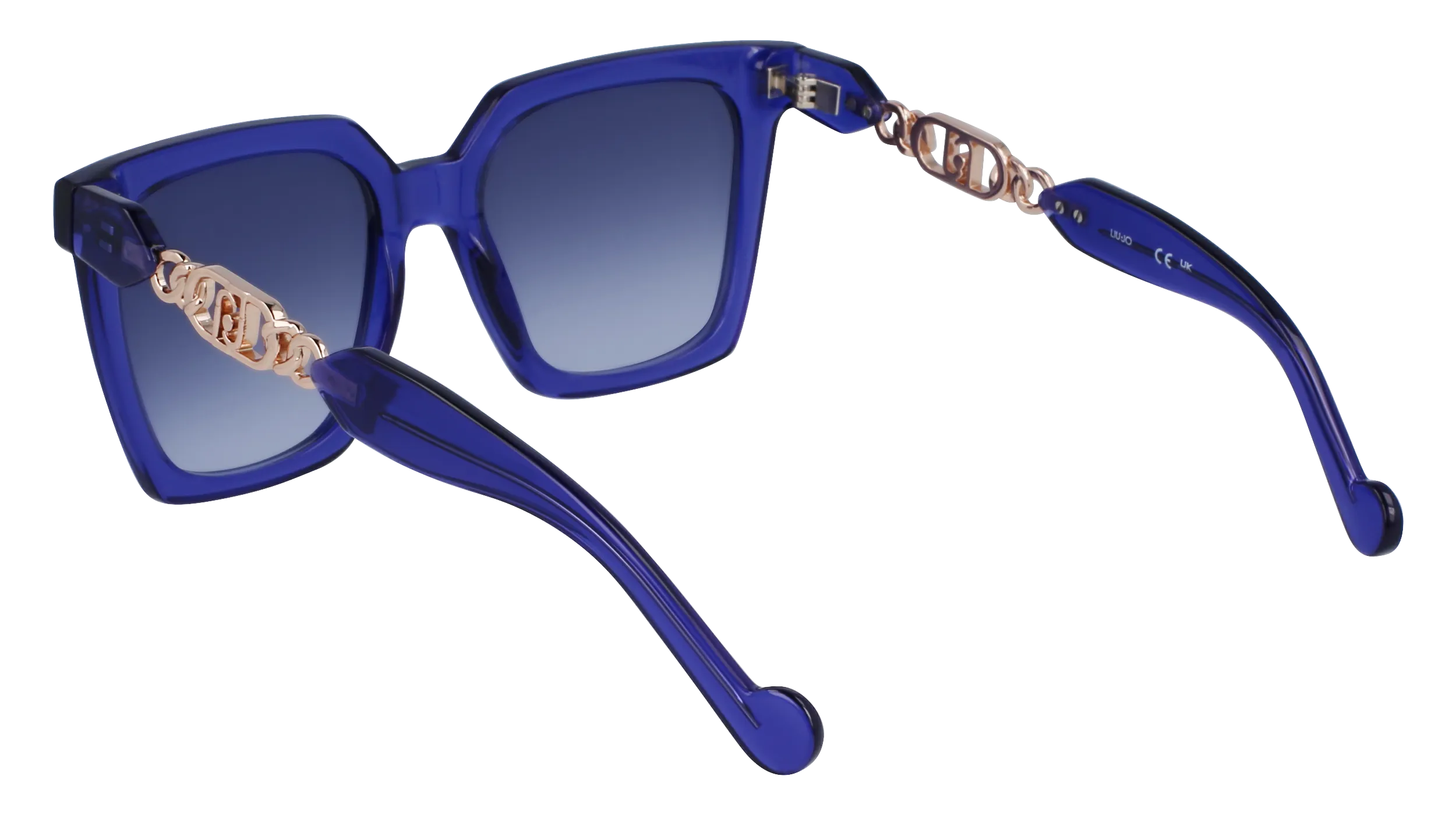 Liu Jo LJ779S 502 Occhiali da sole Iniettato Blu Squadrata Normale Sfumato - immagine 4