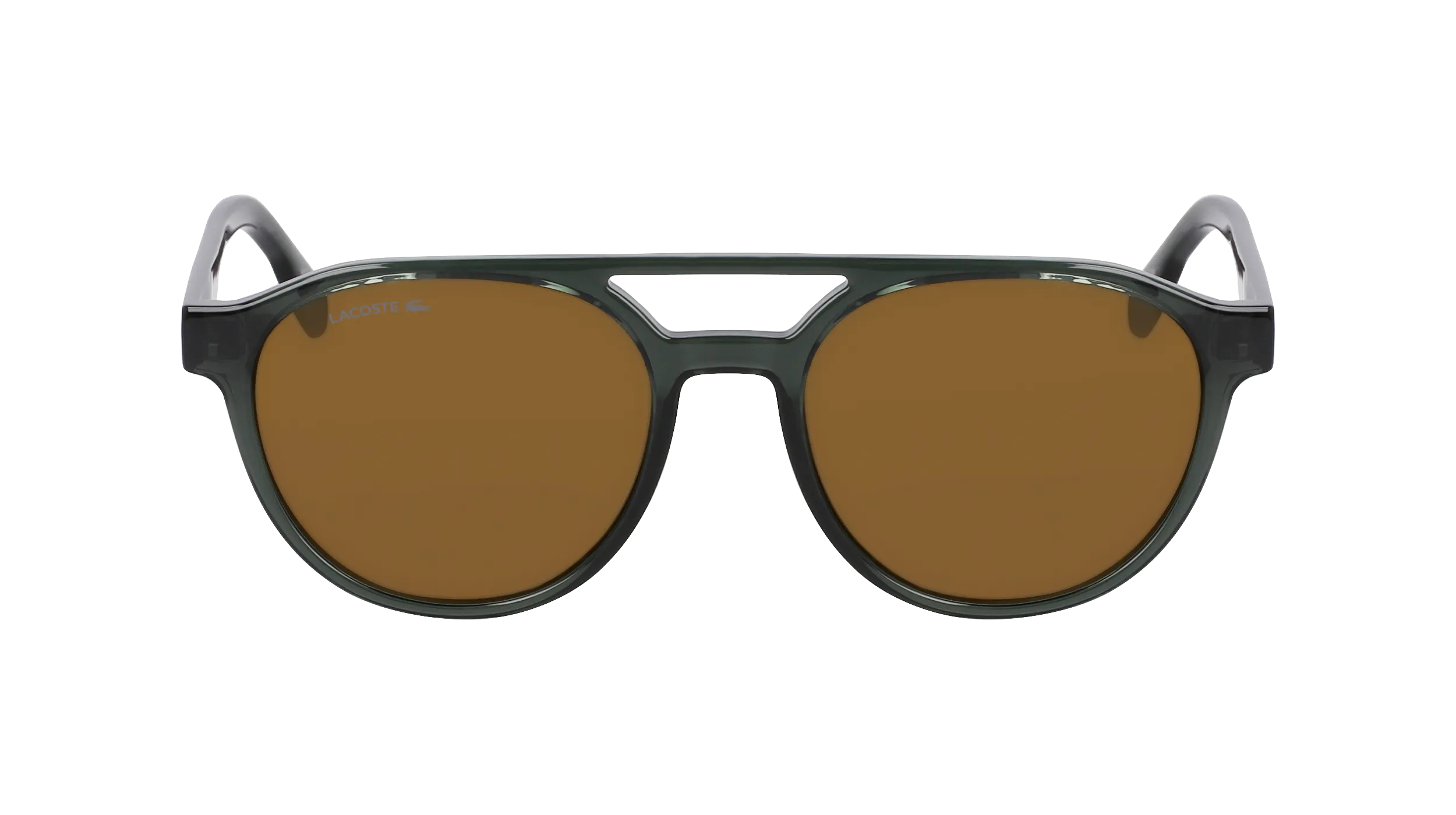 Lacoste L6008S 035 Occhiali da sole Bio-iniettato Grigio Marrone Rotonda Normale Normale - immagine 3