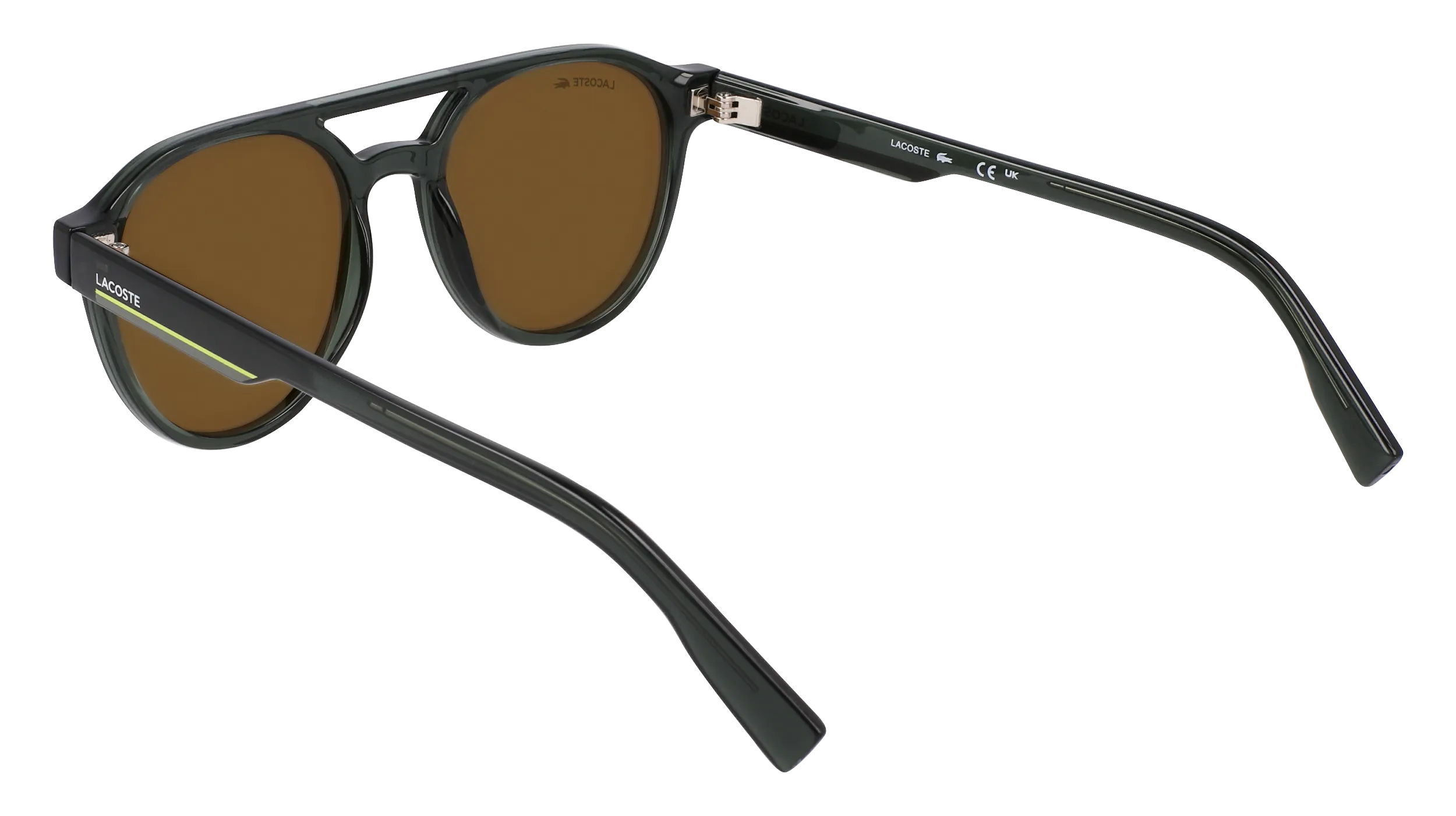 Lacoste L6008S 035 Occhiali da sole Bio-iniettato Grigio Marrone Rotonda Normale Normale - immagine 4