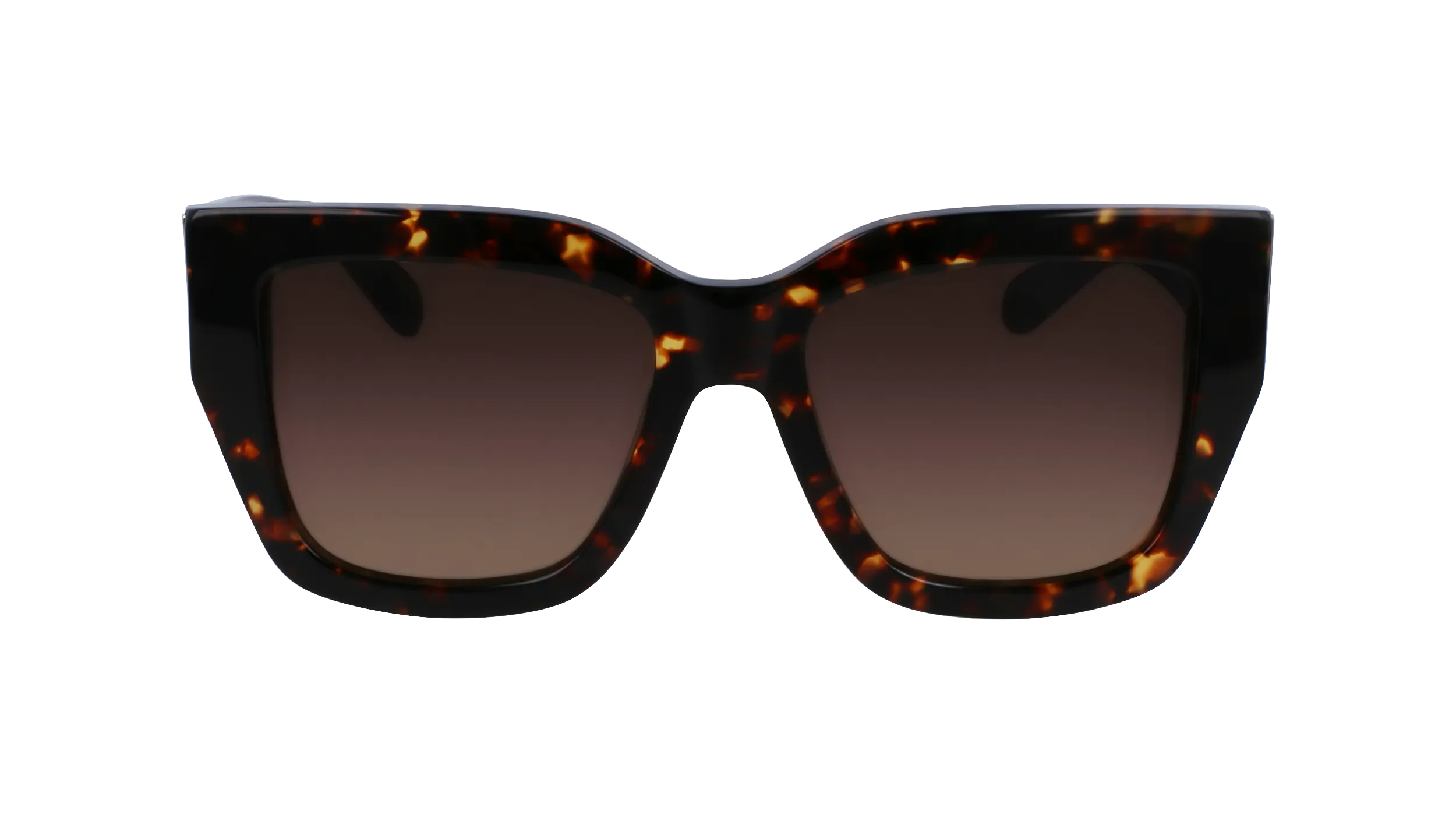 Ferragamo SF1104S 242 Occhiali da sole Acetato Marrone Marrone Squadrata Normale Sfumato - immagine 3