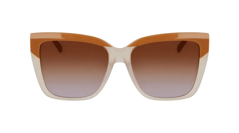 Ferragamo SF1102S 261 Occhiali da sole Acetato Marrone Marrone Squadrata Normale Normale - immagine 2