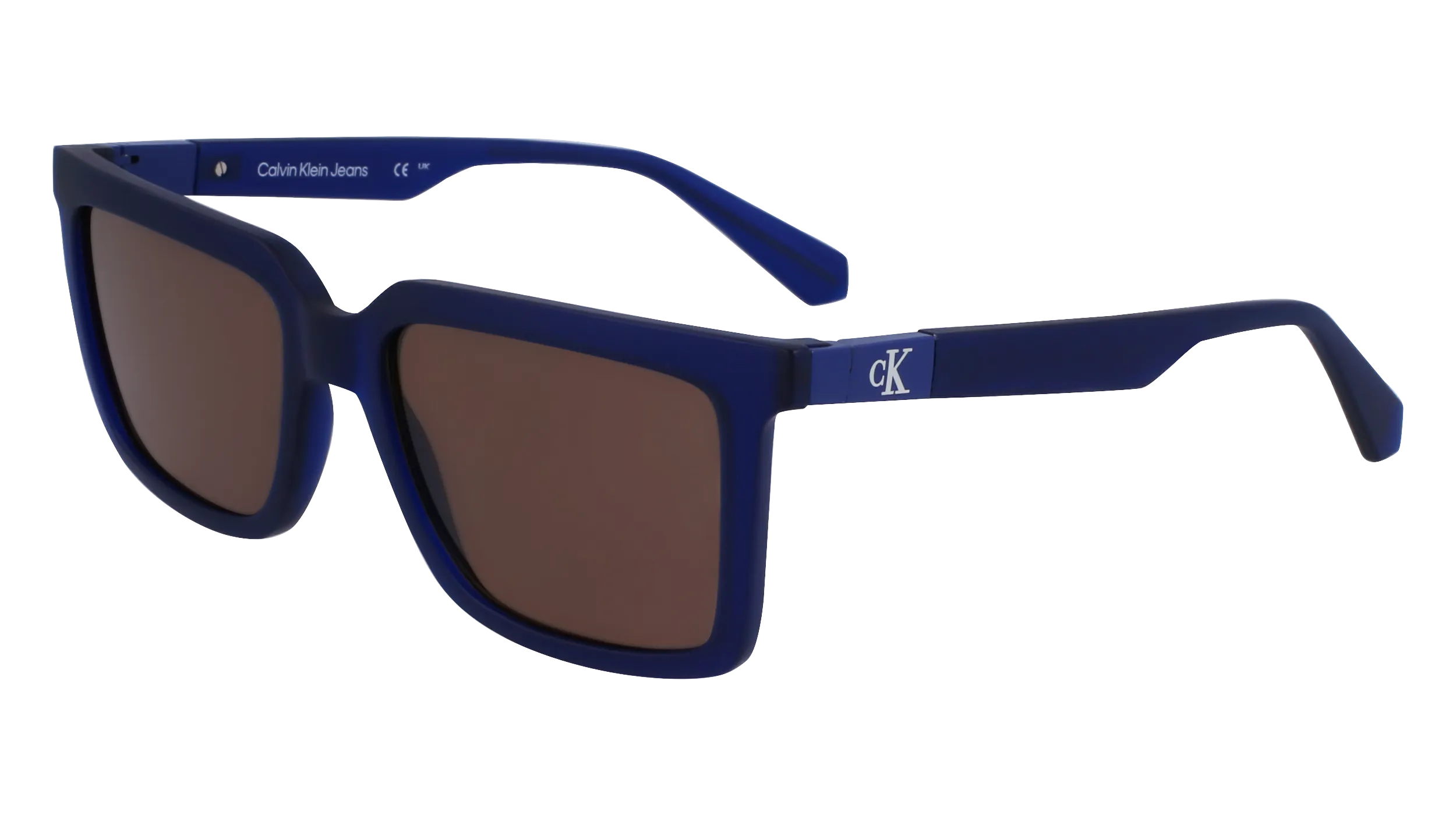 Calvin Klein CKJ23659S 400 Occhiali da sole Bio-iniettato Blu Marrone Squadrata Normale Normale - immagine 1