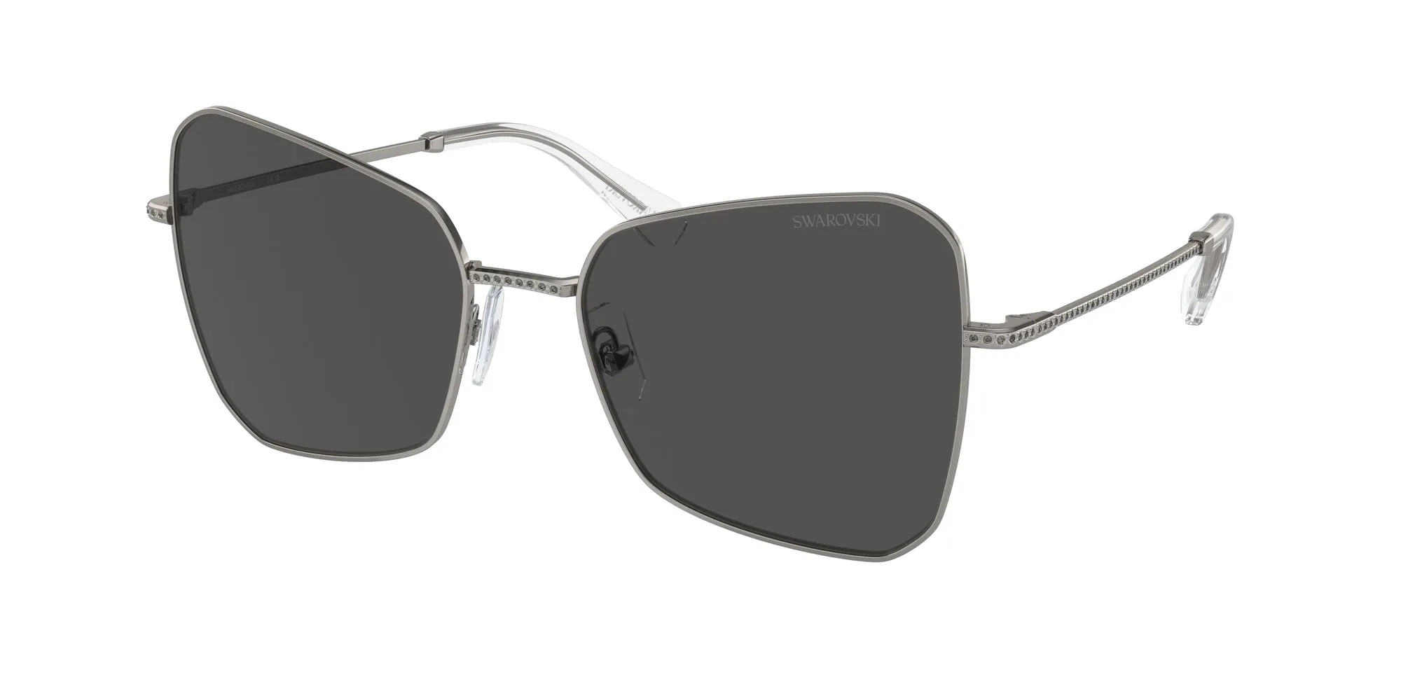 Swarovski SK7008 400987 Occhiali da sole Metallo Grigio Grigio Farfalla Normale - immagine 1