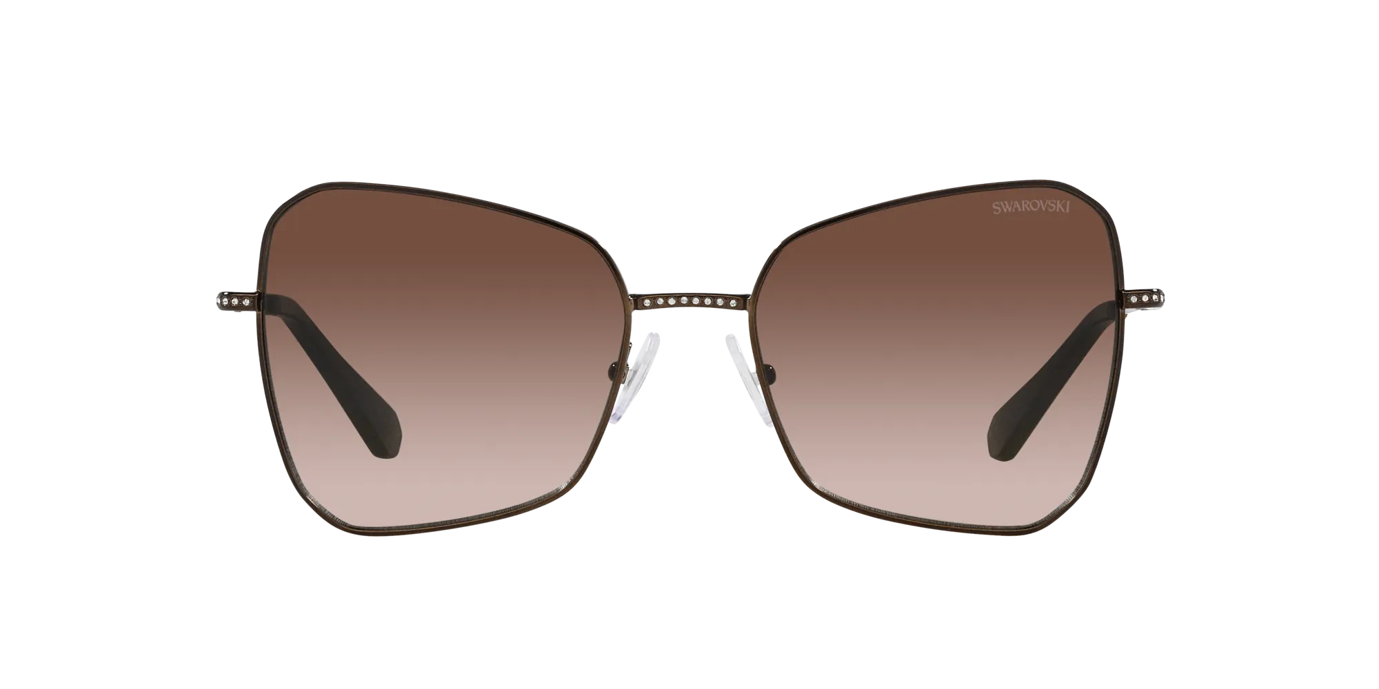 Swarovski SK7008 400213 Occhiali da sole Metallo Marrone Marrone Farfalla Normale Sfumato - immagine 2