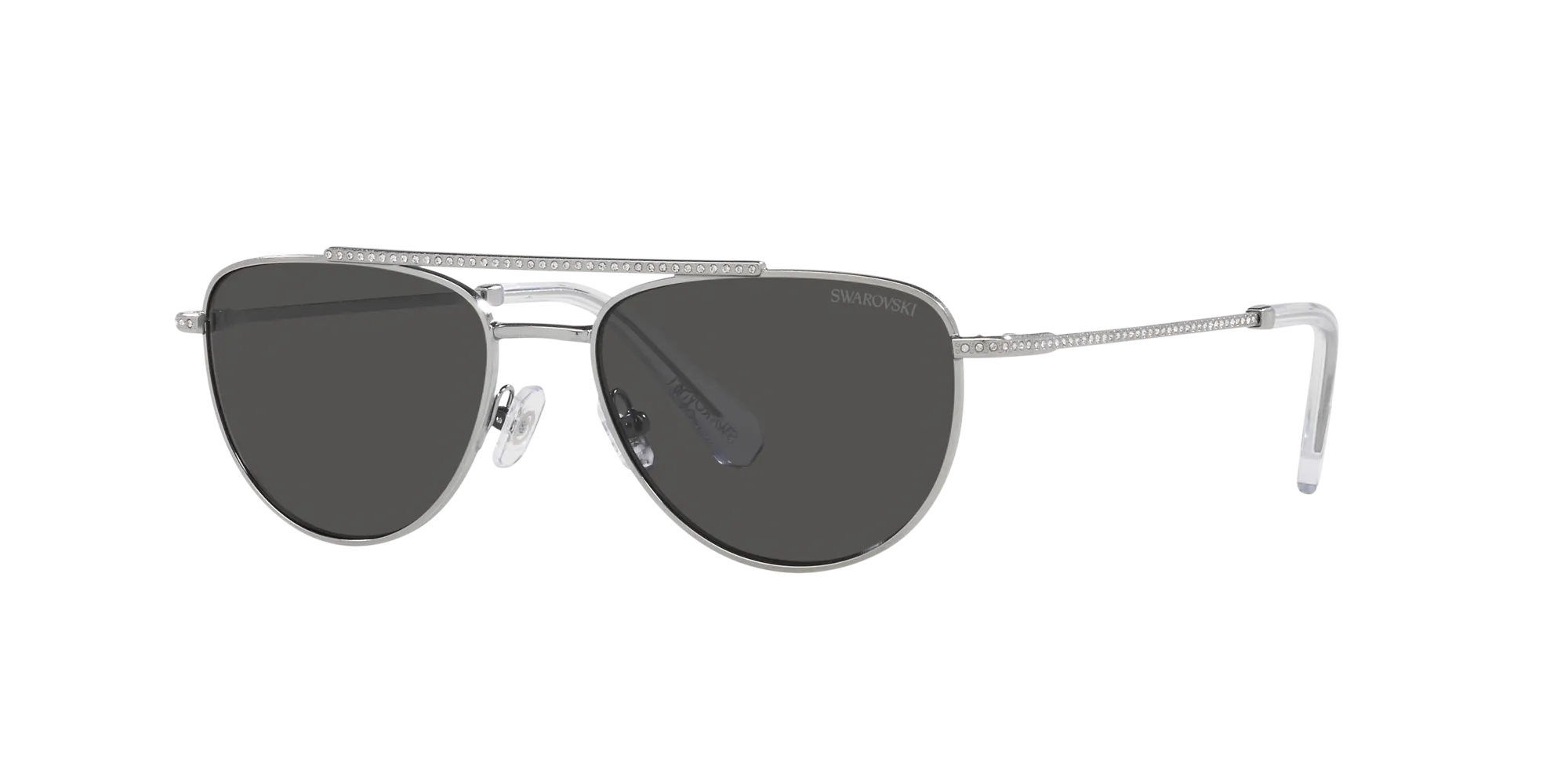 Swarovski SK7007 400487 Occhiali da sole Metallo Argento Grigio Geometrica Normale - immagine 3