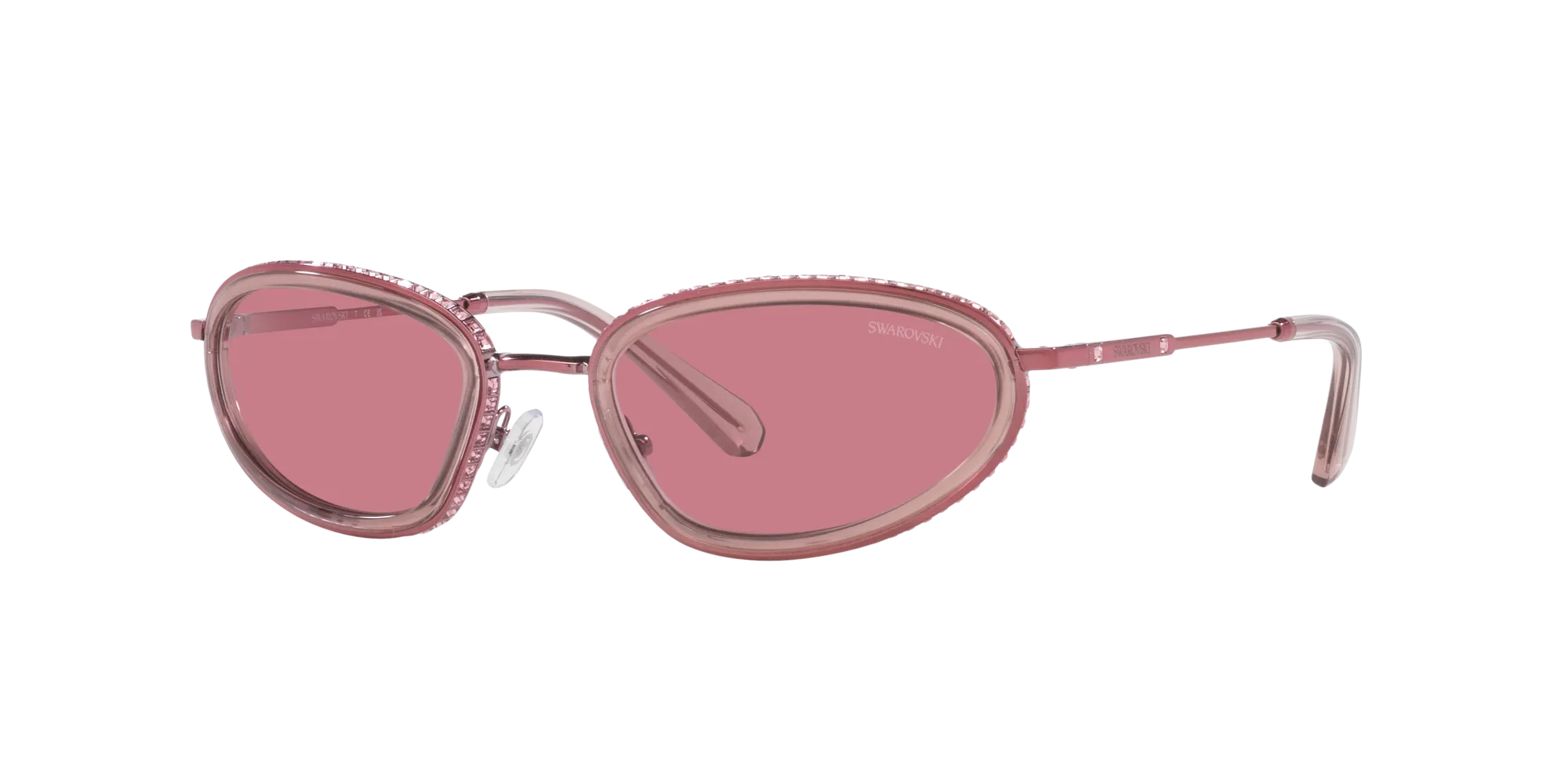 Swarovski SK7004 401284 Occhiali da sole Metallo Rosa Rosa Geometrica Normale - immagine 3