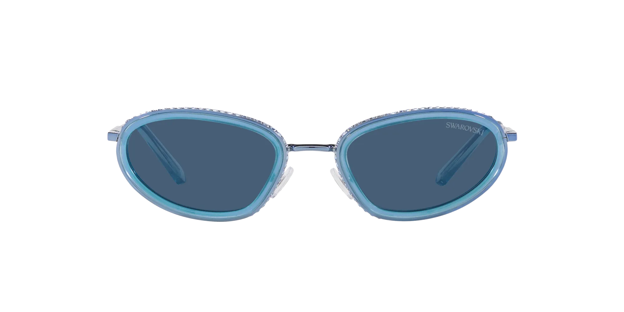 Swarovski SK7004 400555 Occhiali da sole Metallo Blu Blu Geometrica Normale - immagine 2